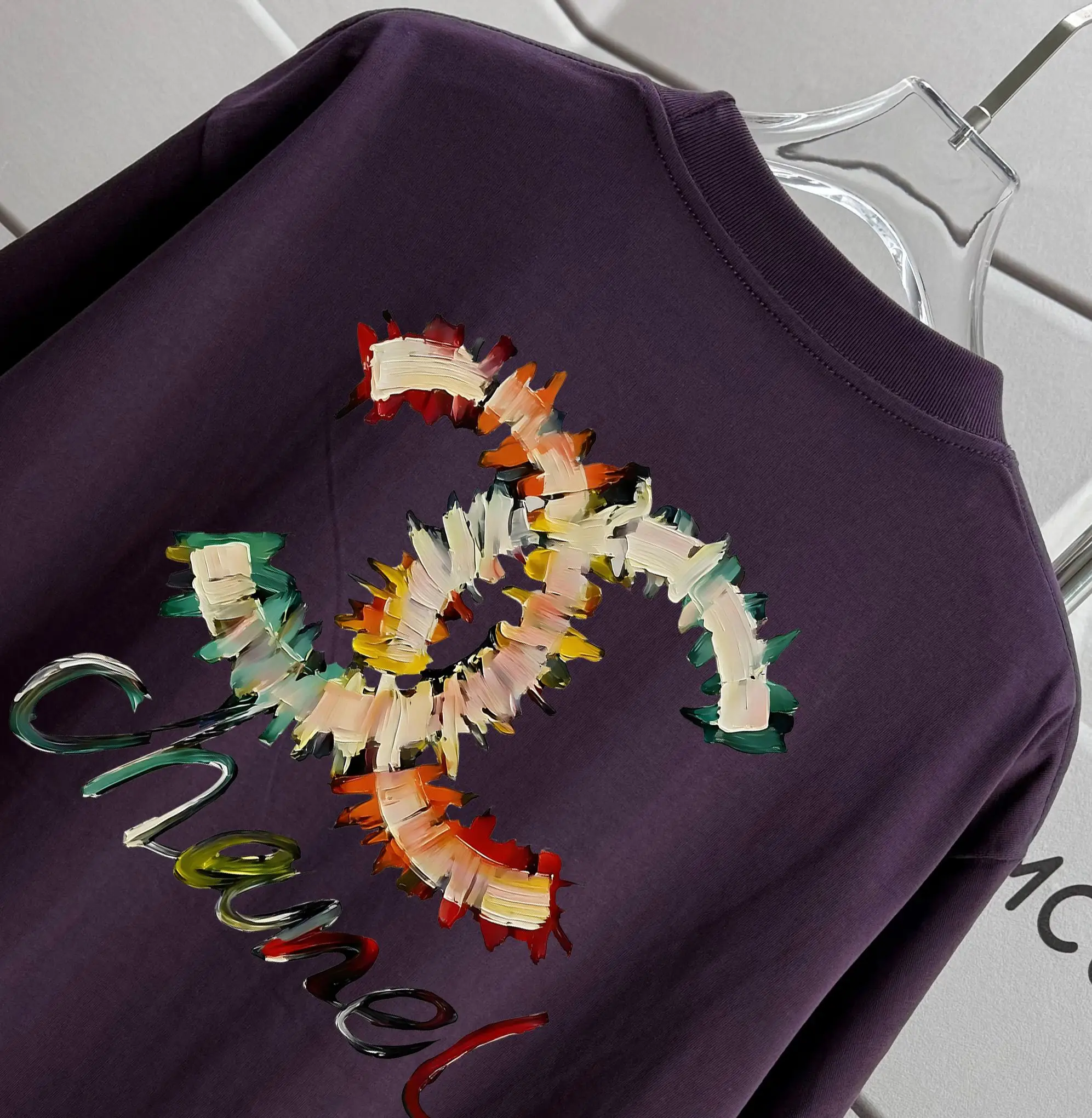 Logo Print Cotton Jersey T-Shirt D13012056 — view 3