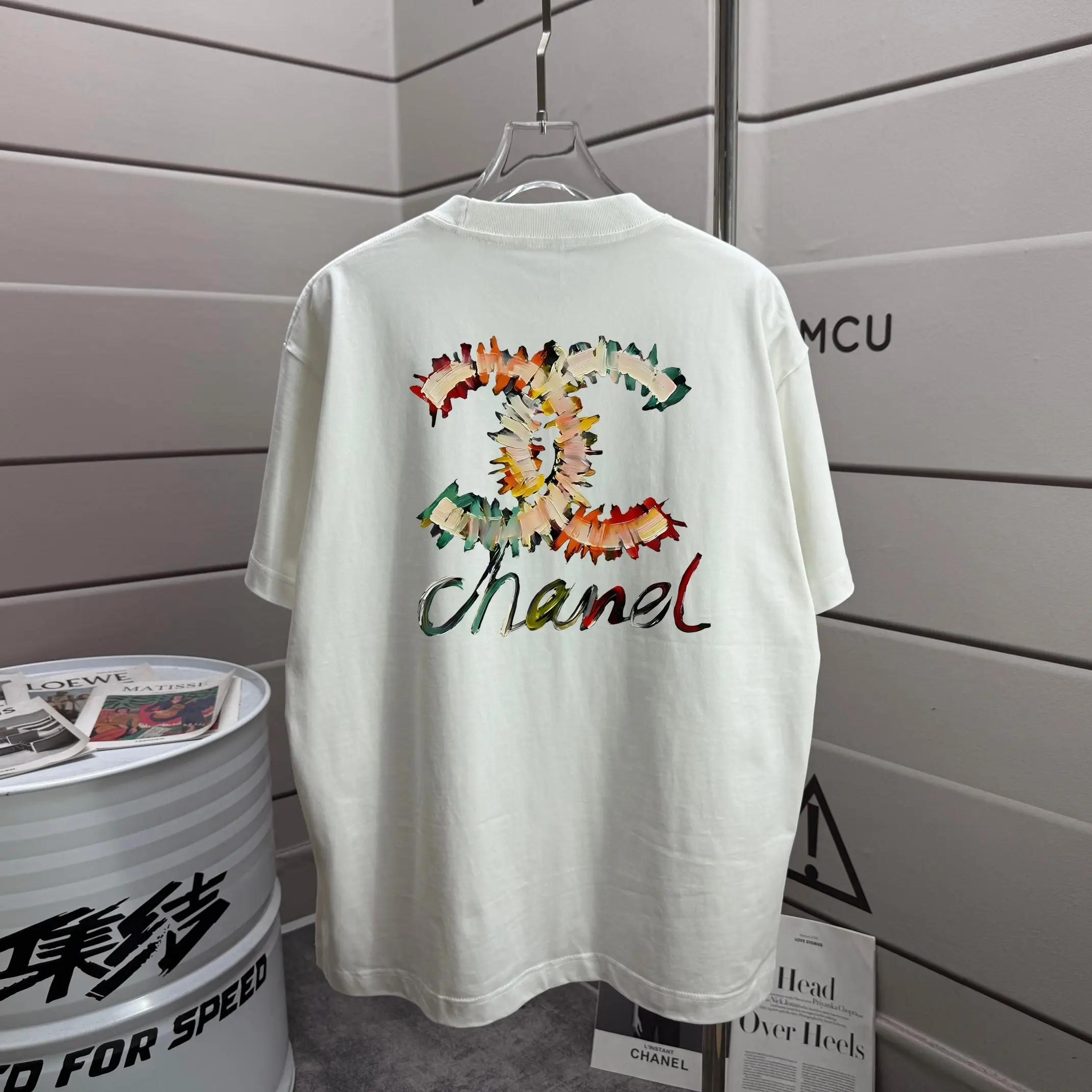 Logo Graphic Print Cotton T-Shirt D13012054