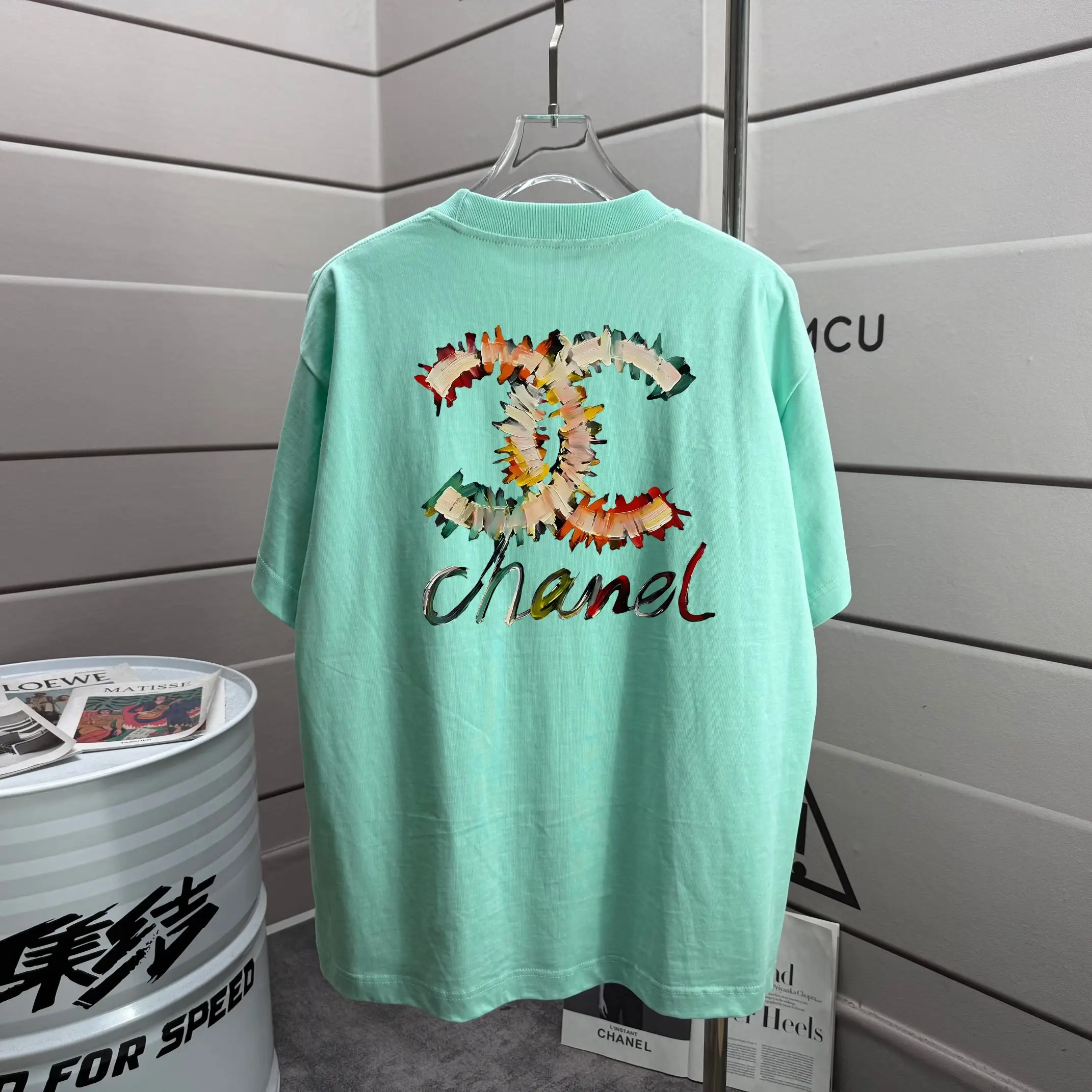 Logo Graphic Printed Cotton T-Shirt D13012057