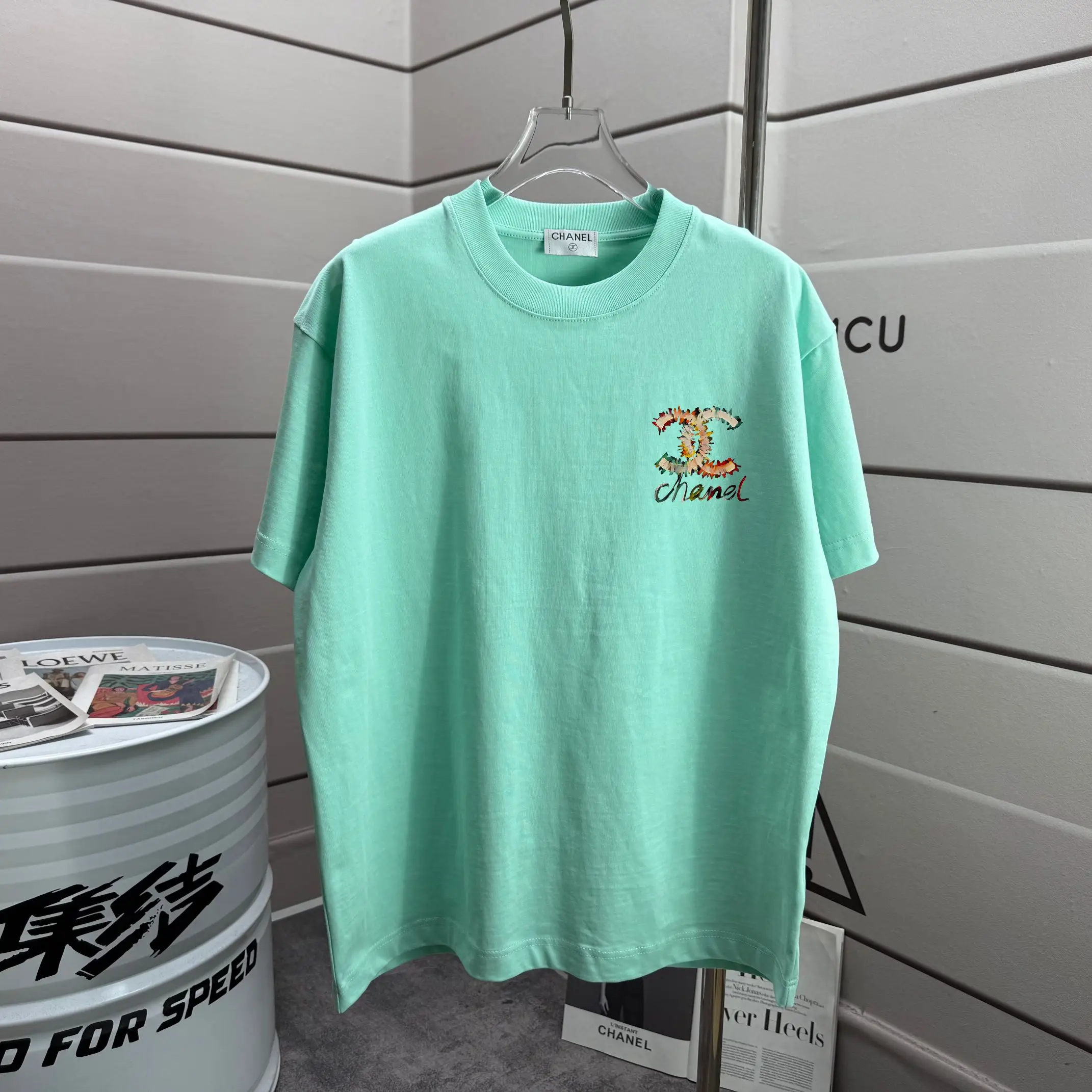 Logo Graphic Printed Cotton T-Shirt D13012057 — view 2