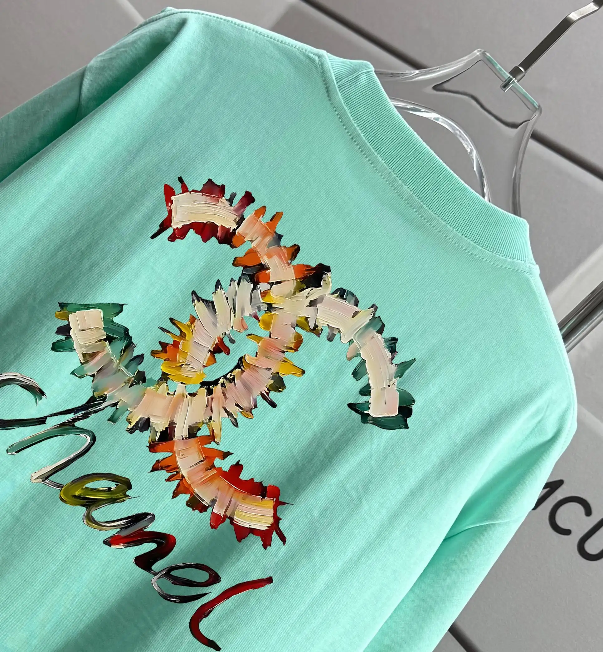 Logo Graphic Printed Cotton T-Shirt D13012057 — view 3