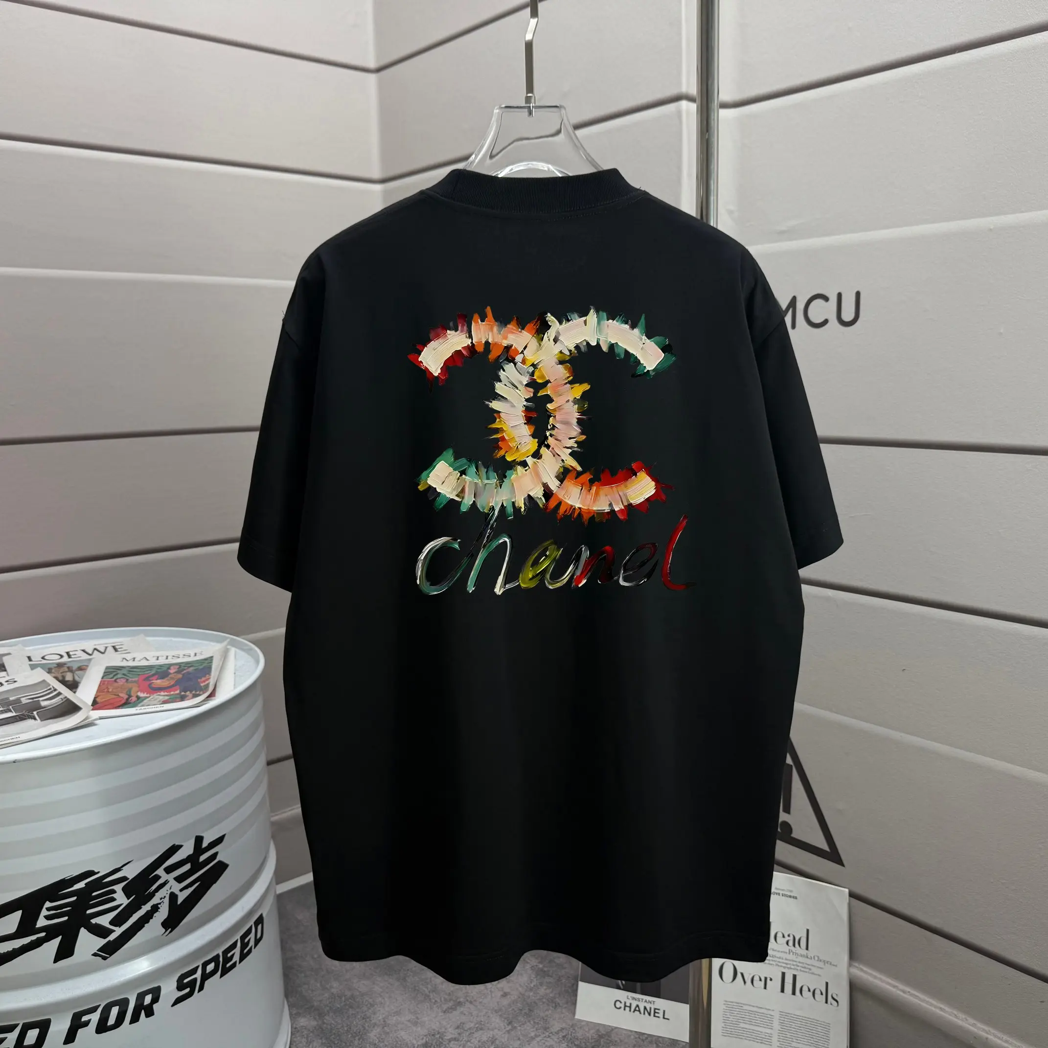 Logo Graphic Print Cotton T-Shirt D13012055