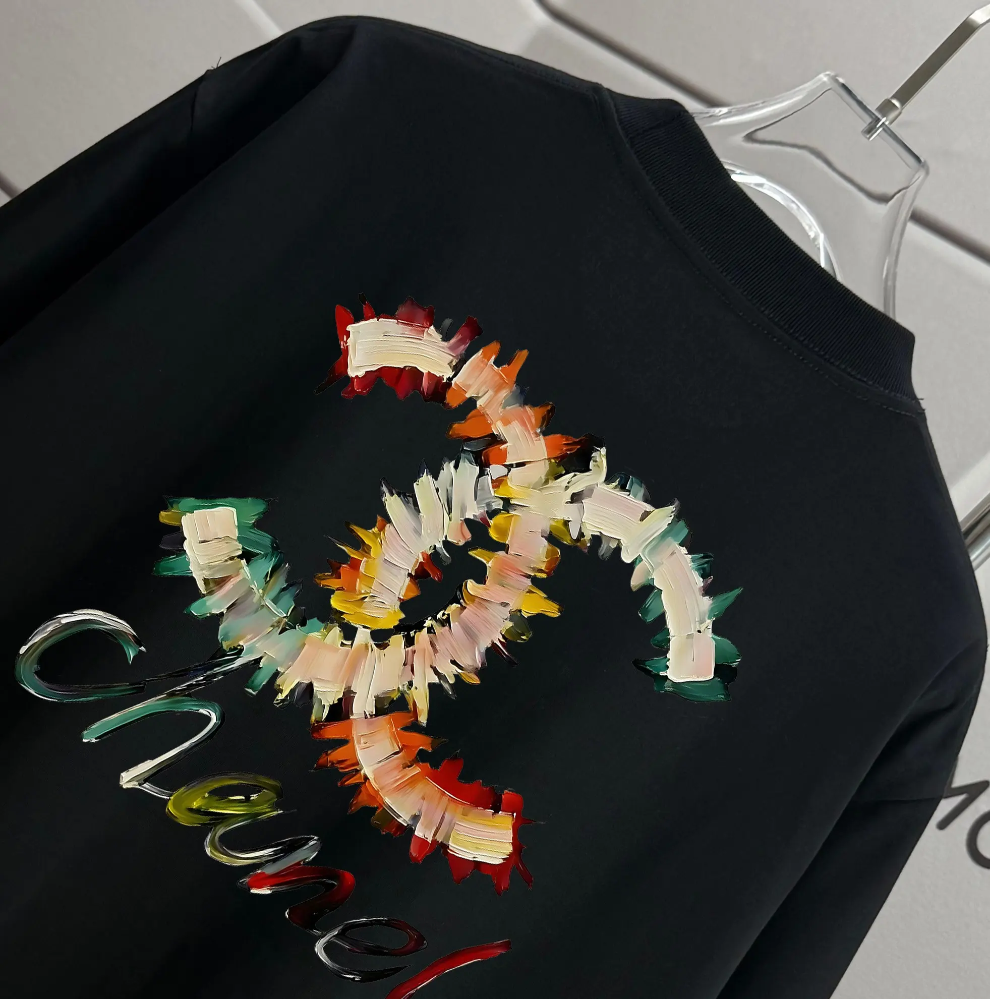 Logo Graphic Print Cotton T-Shirt D13012055 — view 3