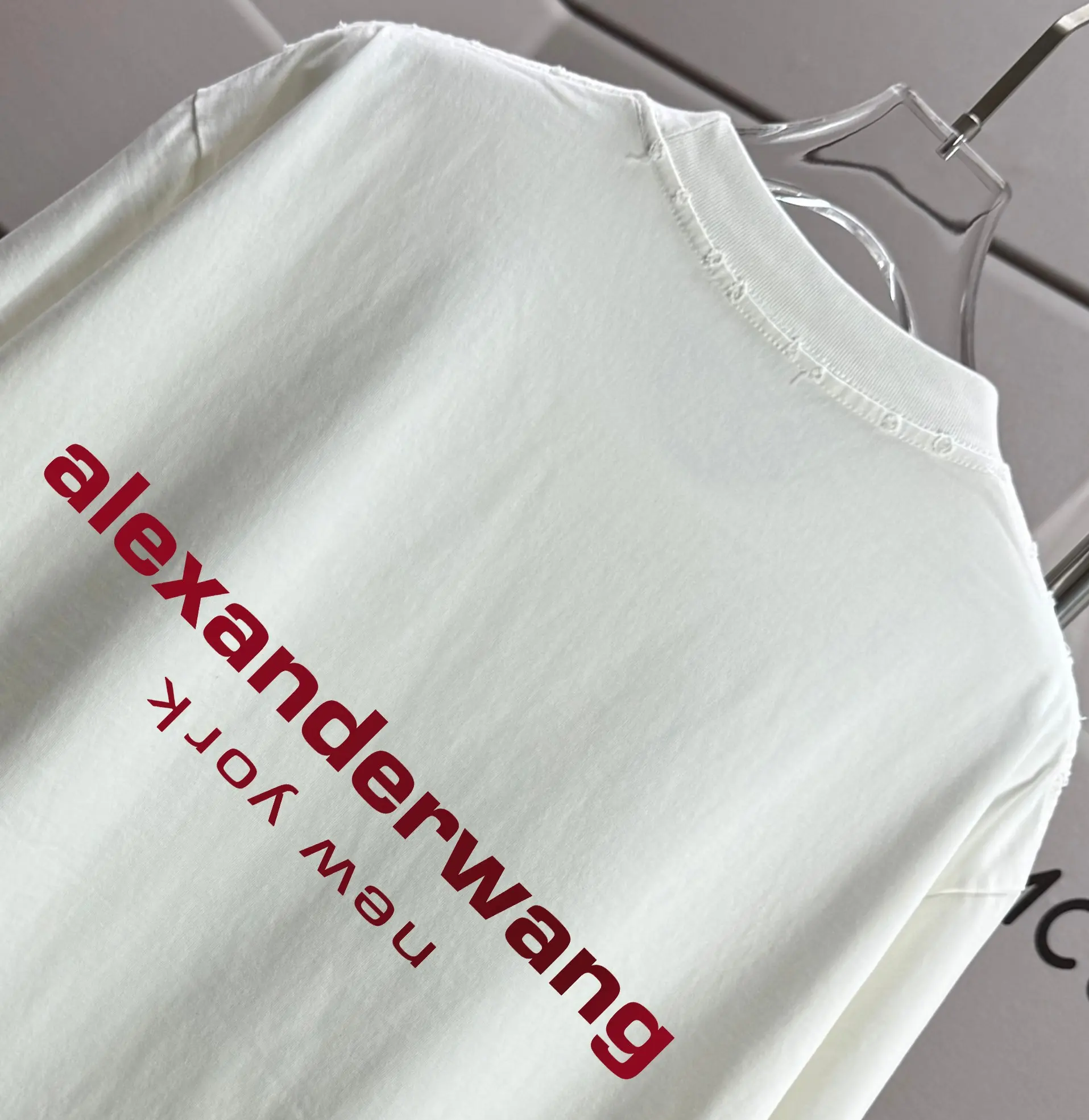 Distressed Logo Cotton T-Shirt D14012149 — view 3