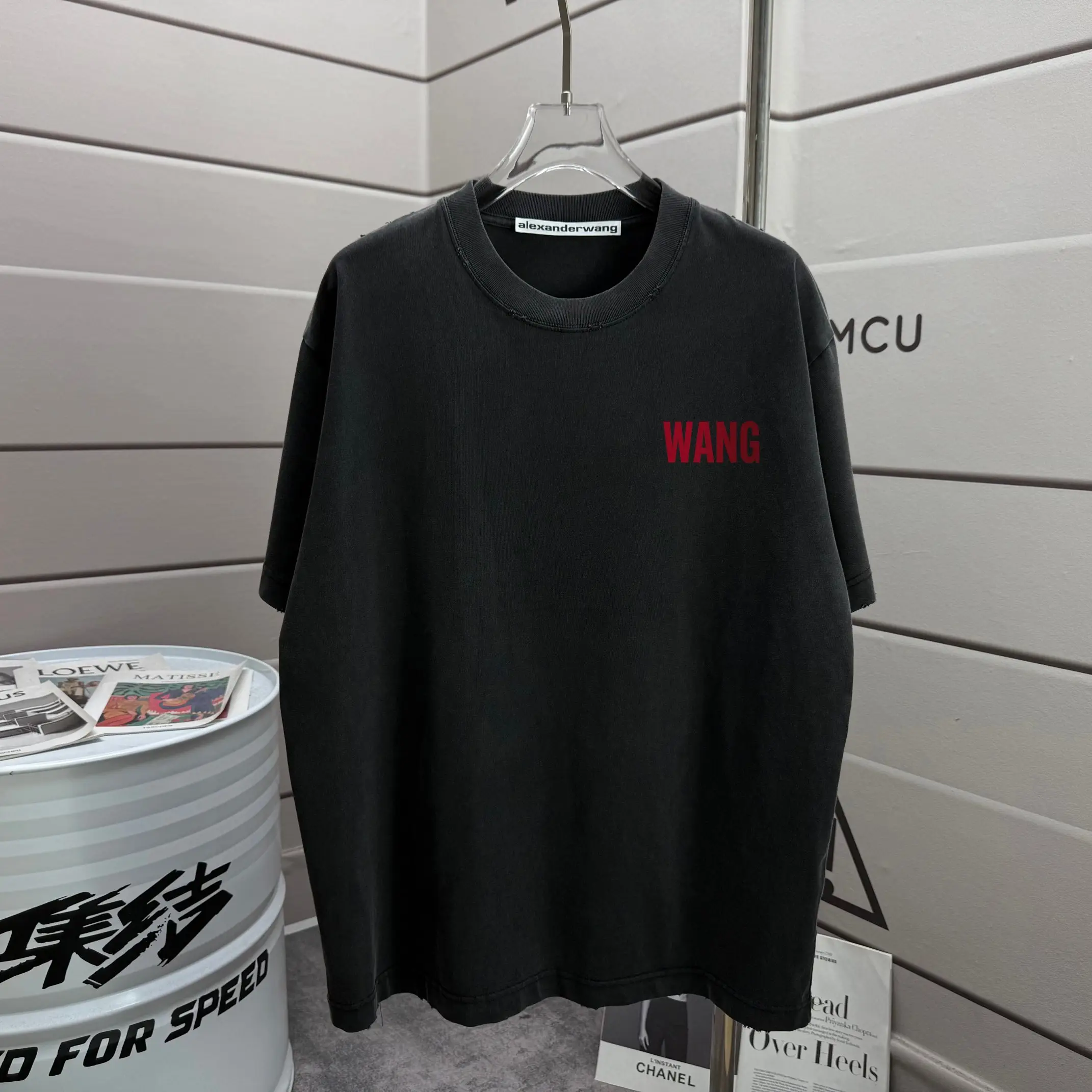 Logo Print Washed Cotton T-Shirt D14012150