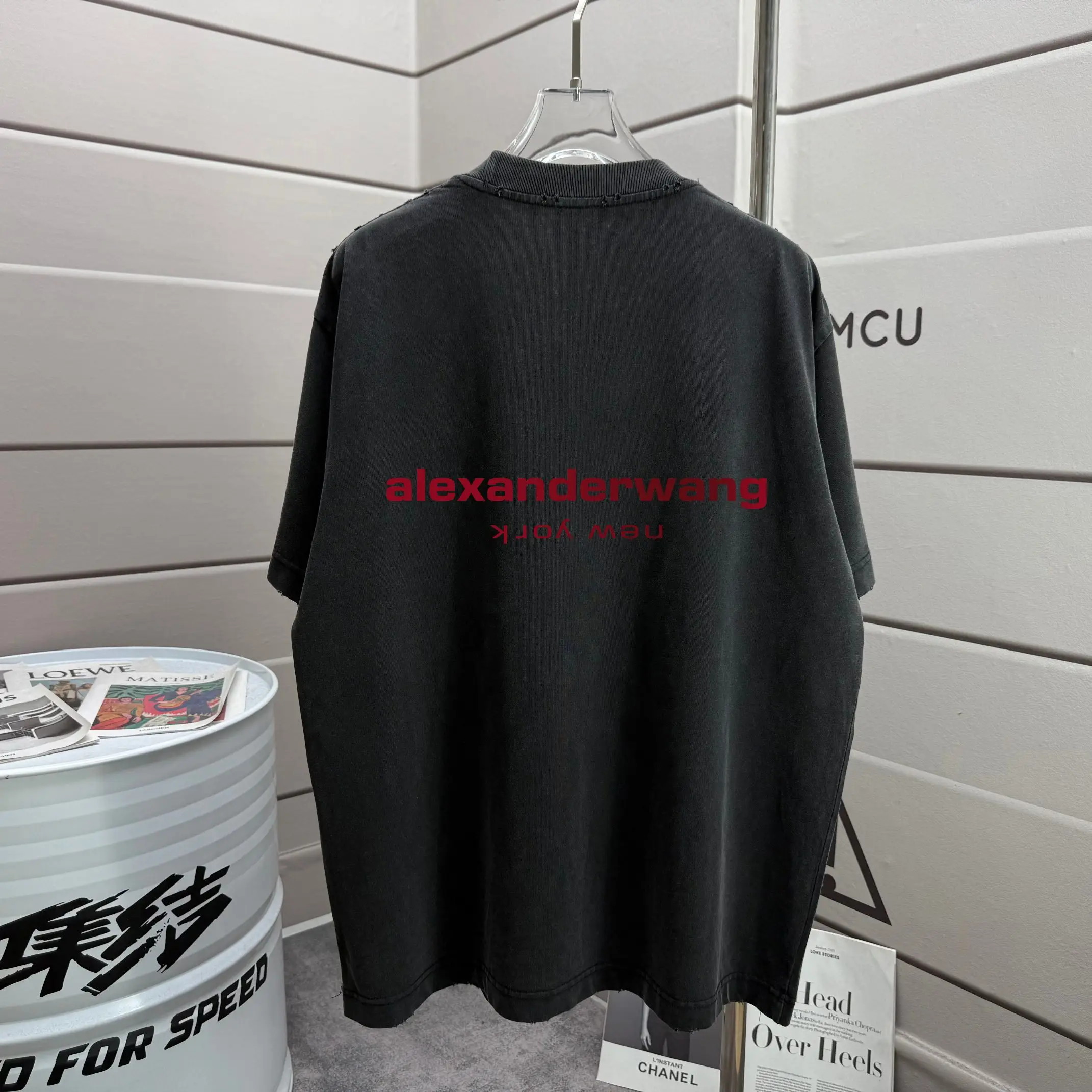 Logo Print Washed Cotton T-Shirt D14012150 — view 2