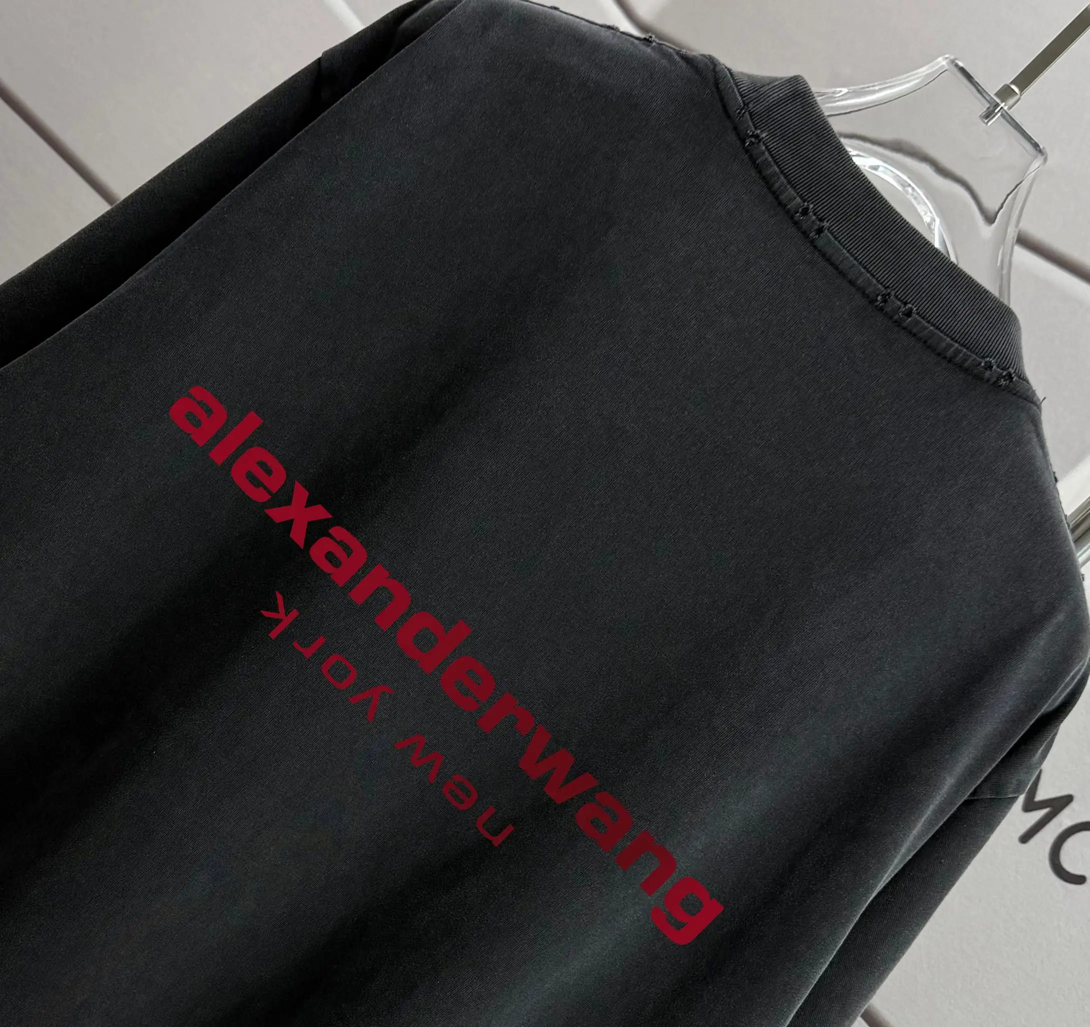 Logo Print Washed Cotton T-Shirt D14012150 — view 3