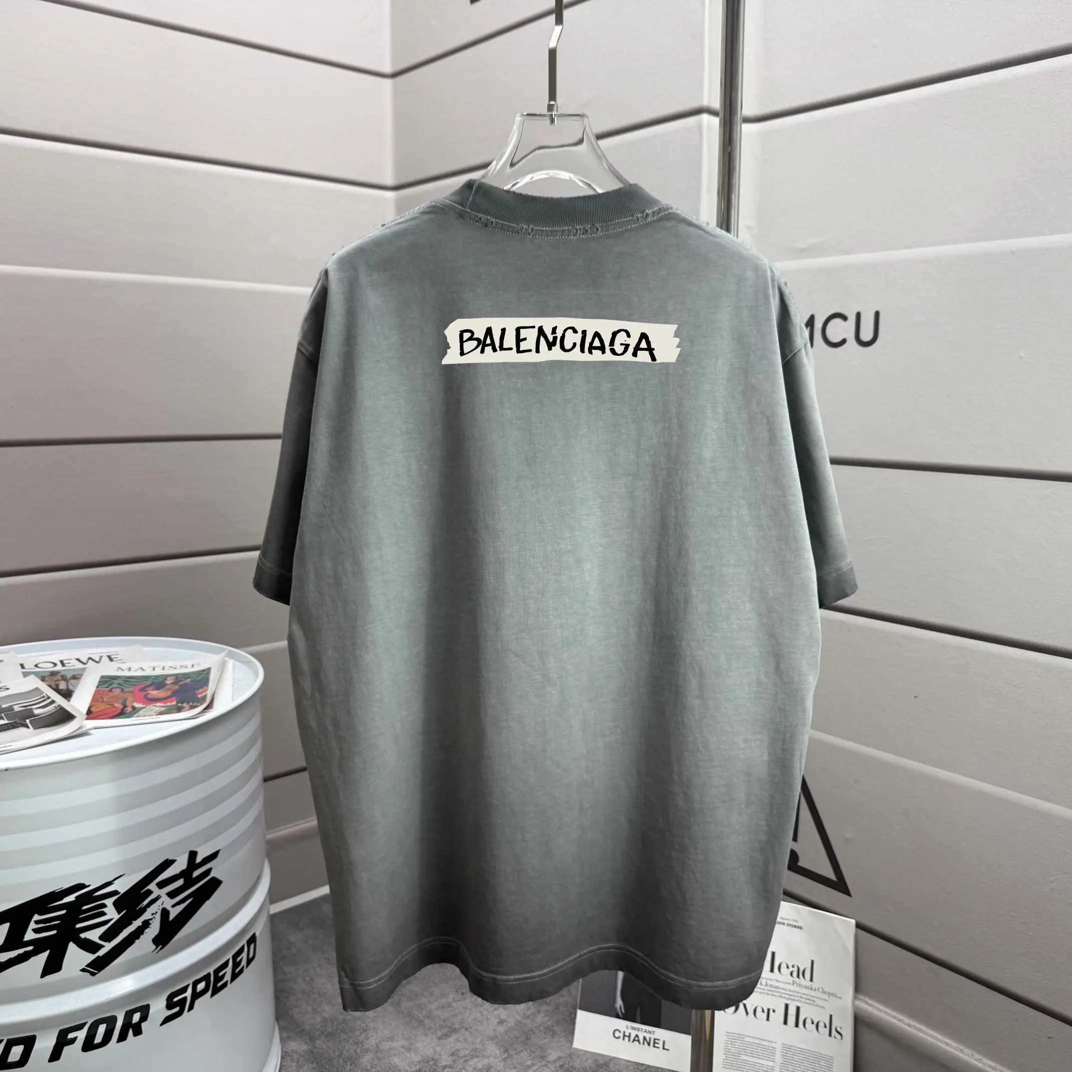 Logo Patch Washed Cotton T-Shirt D14015193 — view 2