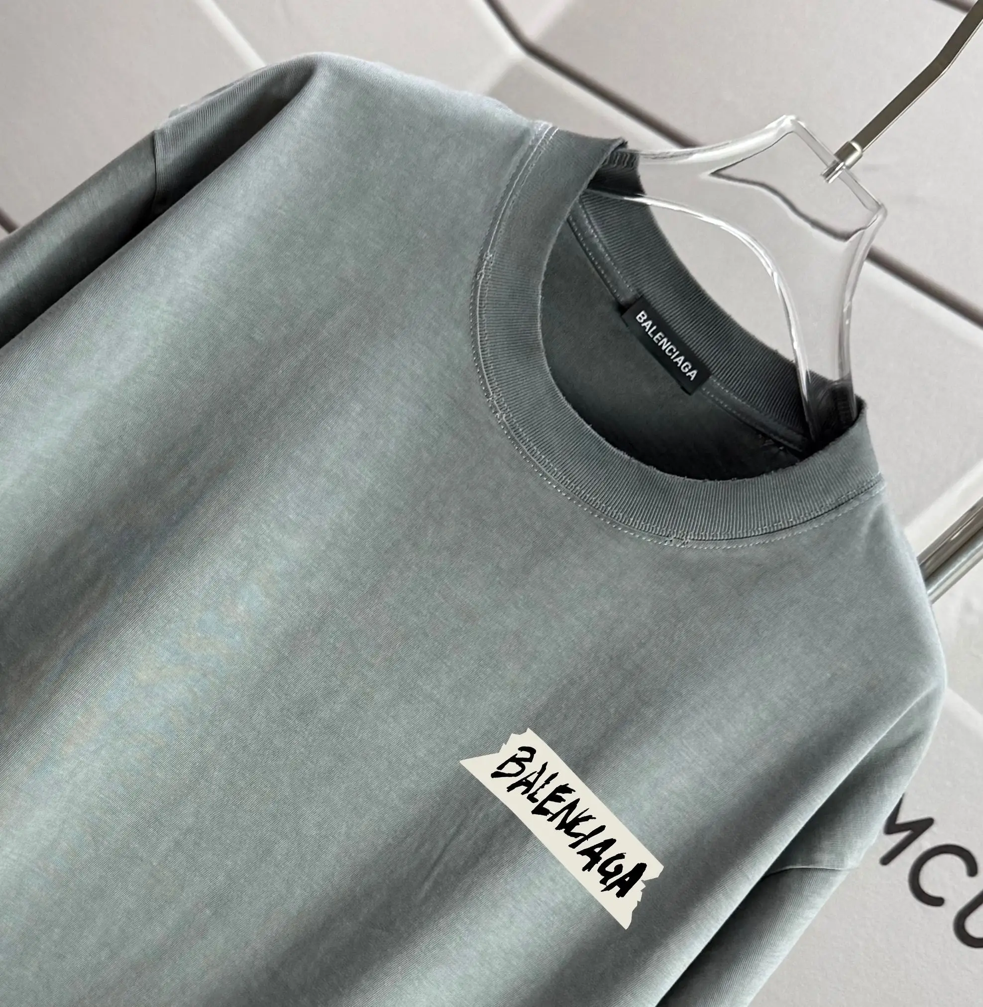 Logo Patch Washed Cotton T-Shirt D14015193 — view 3
