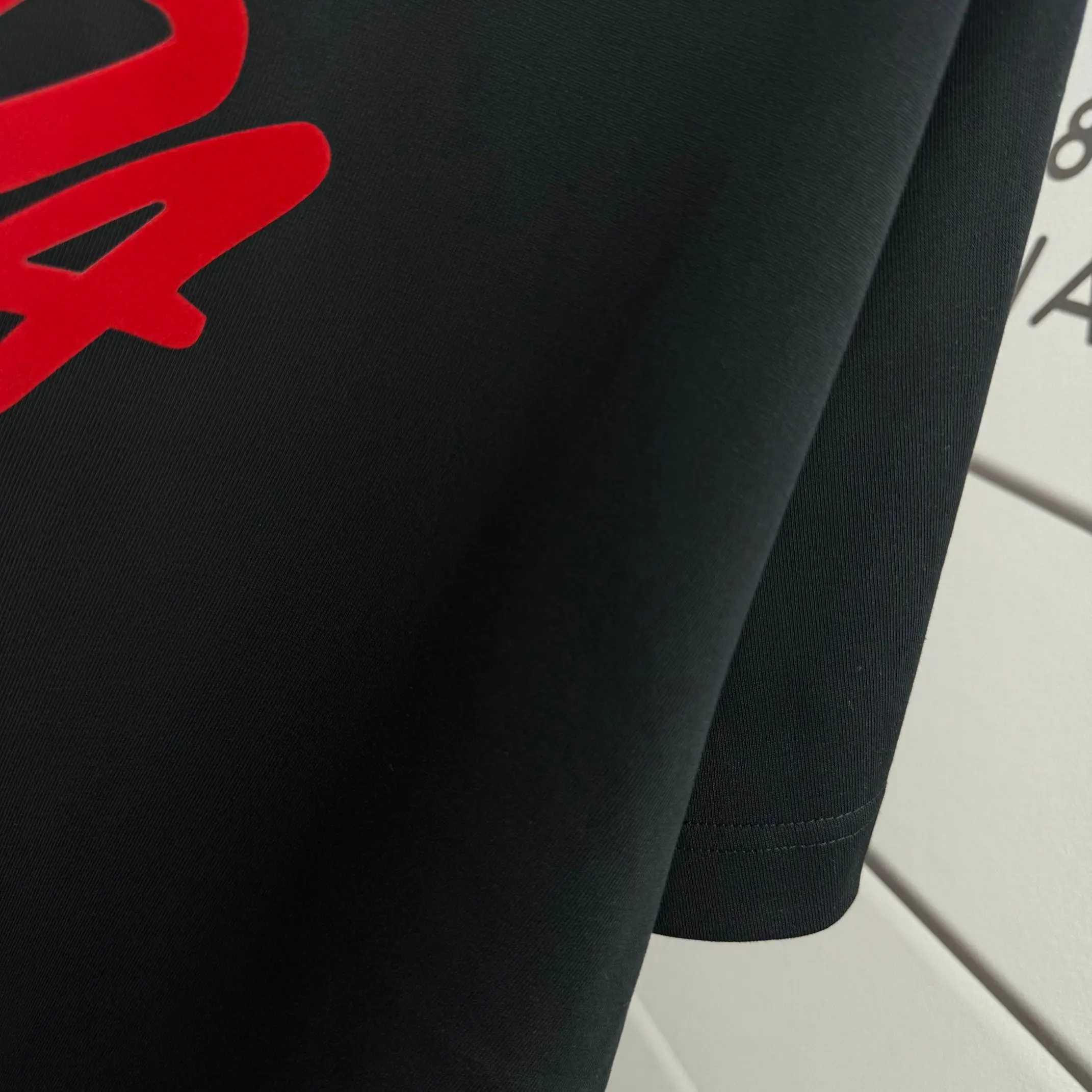 Logo-Flocked Cotton Jersey T-Shirt D14012137 — view 6