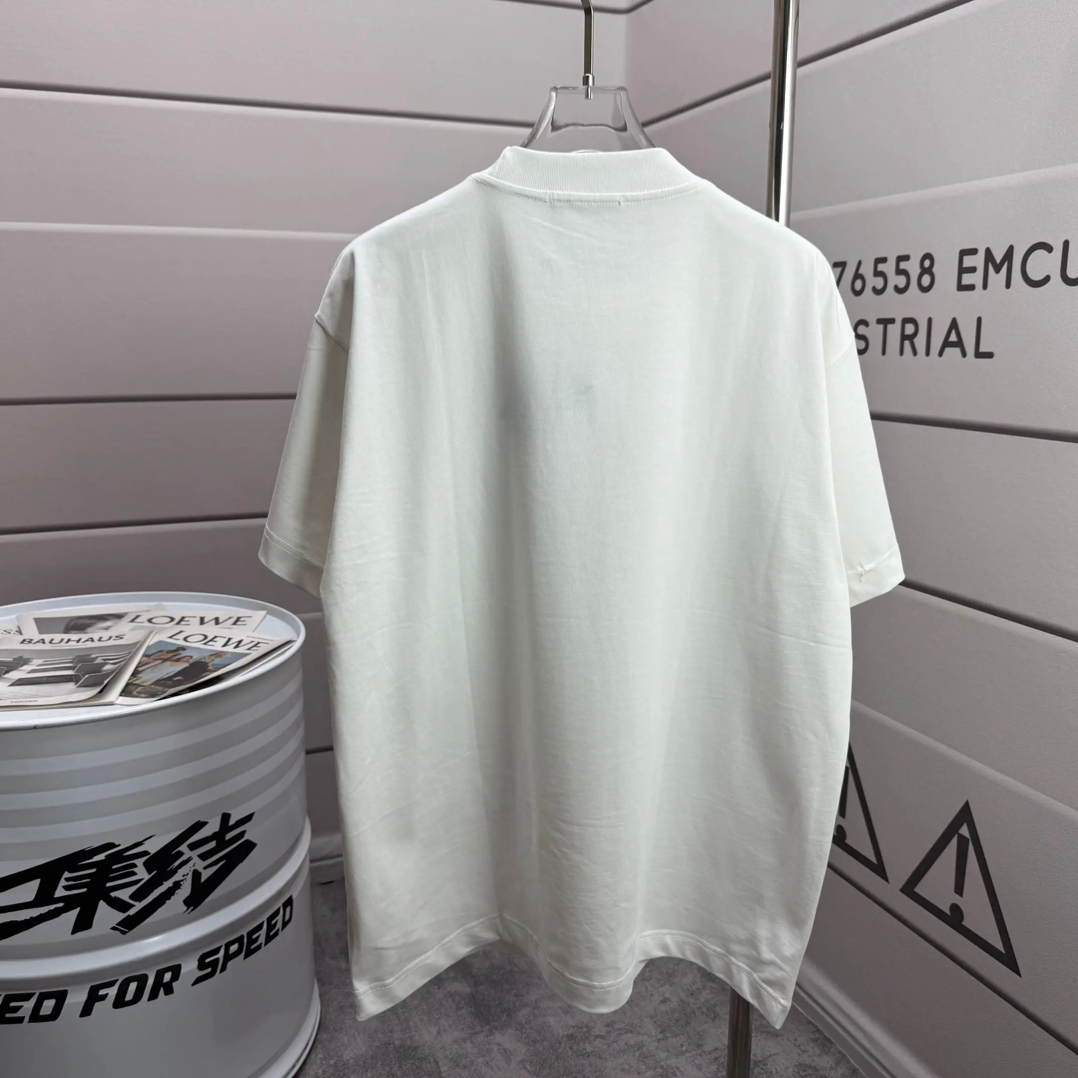 Logo Flocked Cotton Jersey T-Shirt D14012136 — view 2