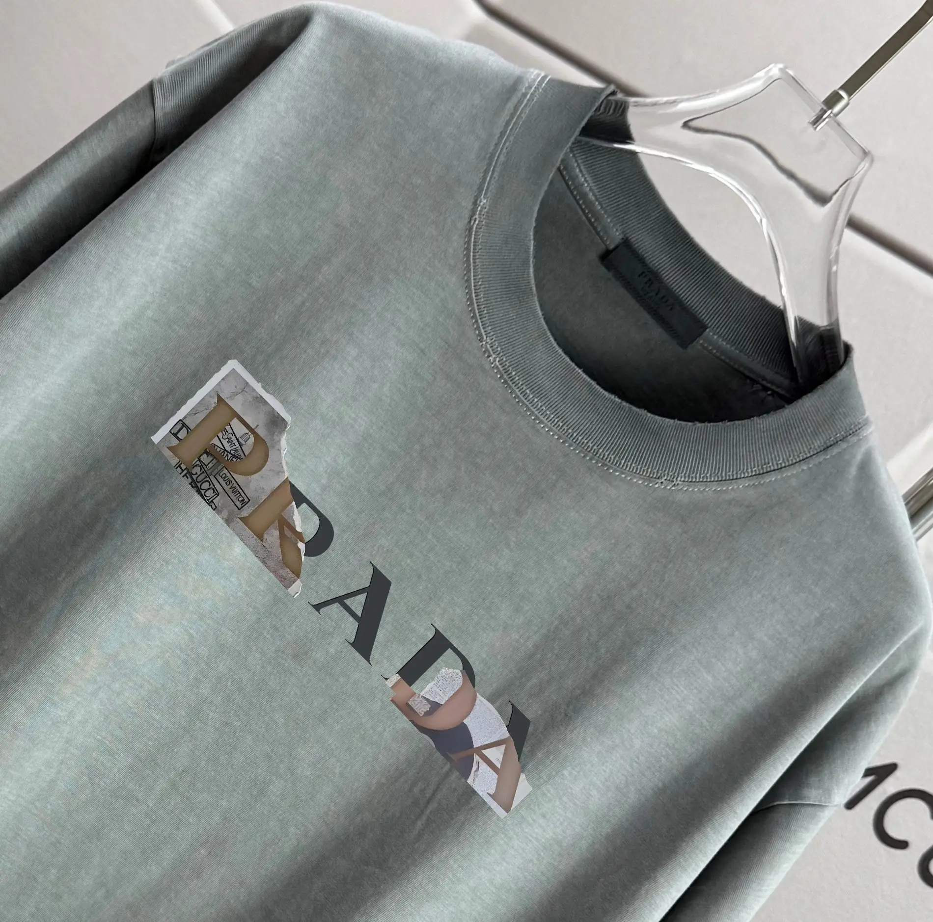 Logo Print Washed Cotton T-Shirt D14015164 — view 3