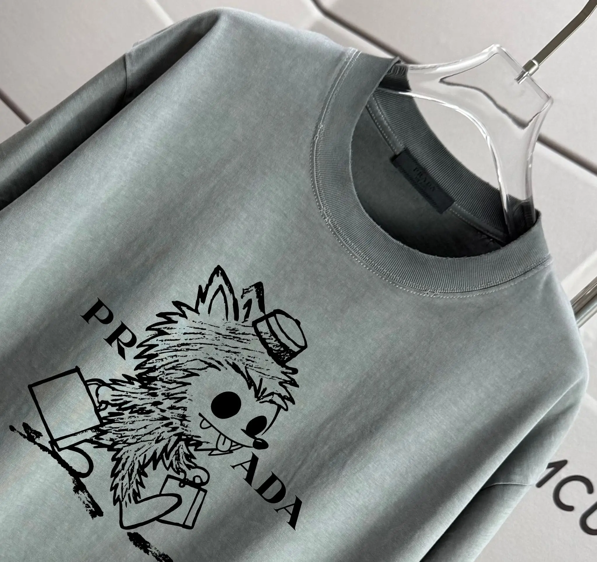 Graphic Print Washed Cotton T-Shirt D14012159 — view 3