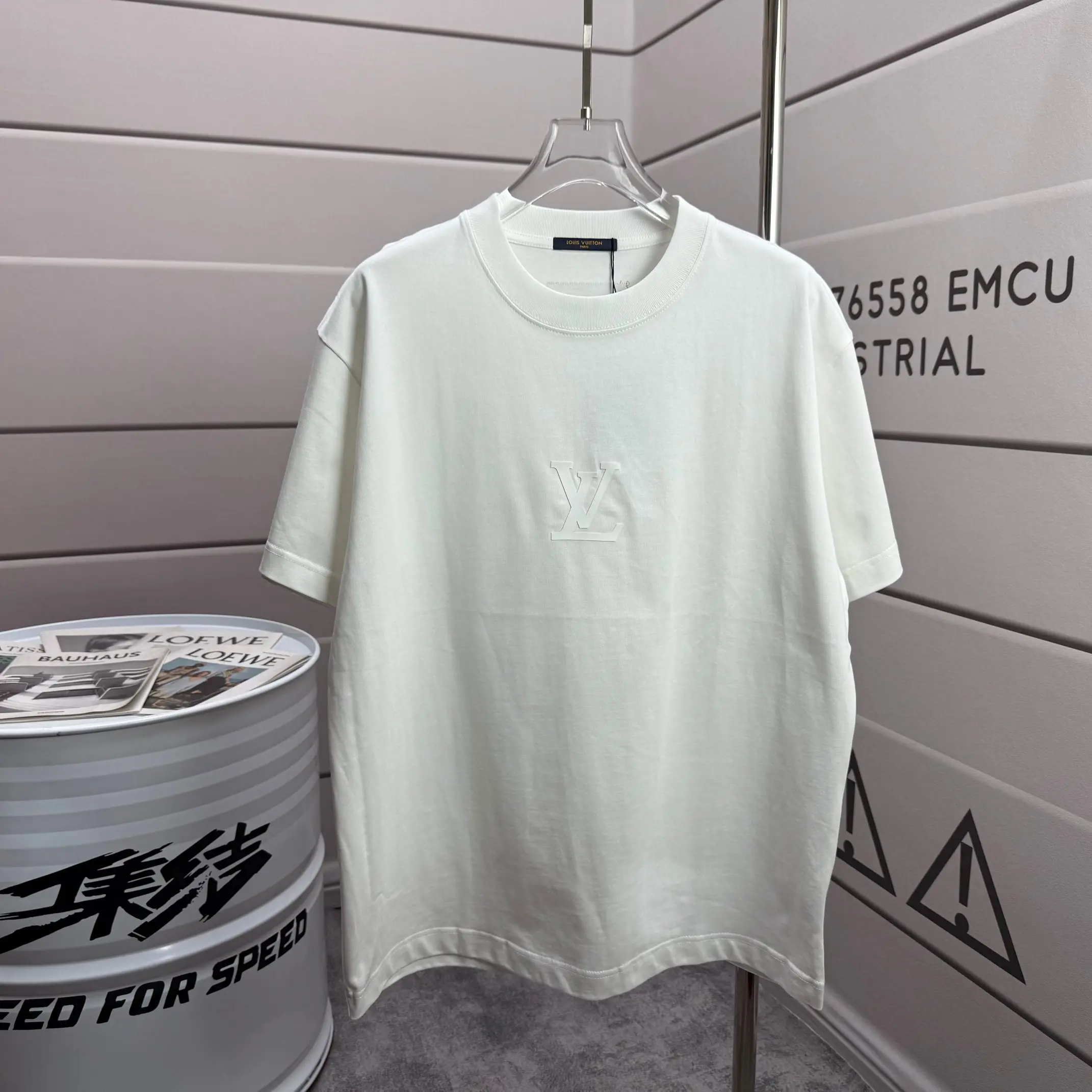 Embossed Logo Cotton T-Shirt D14015128