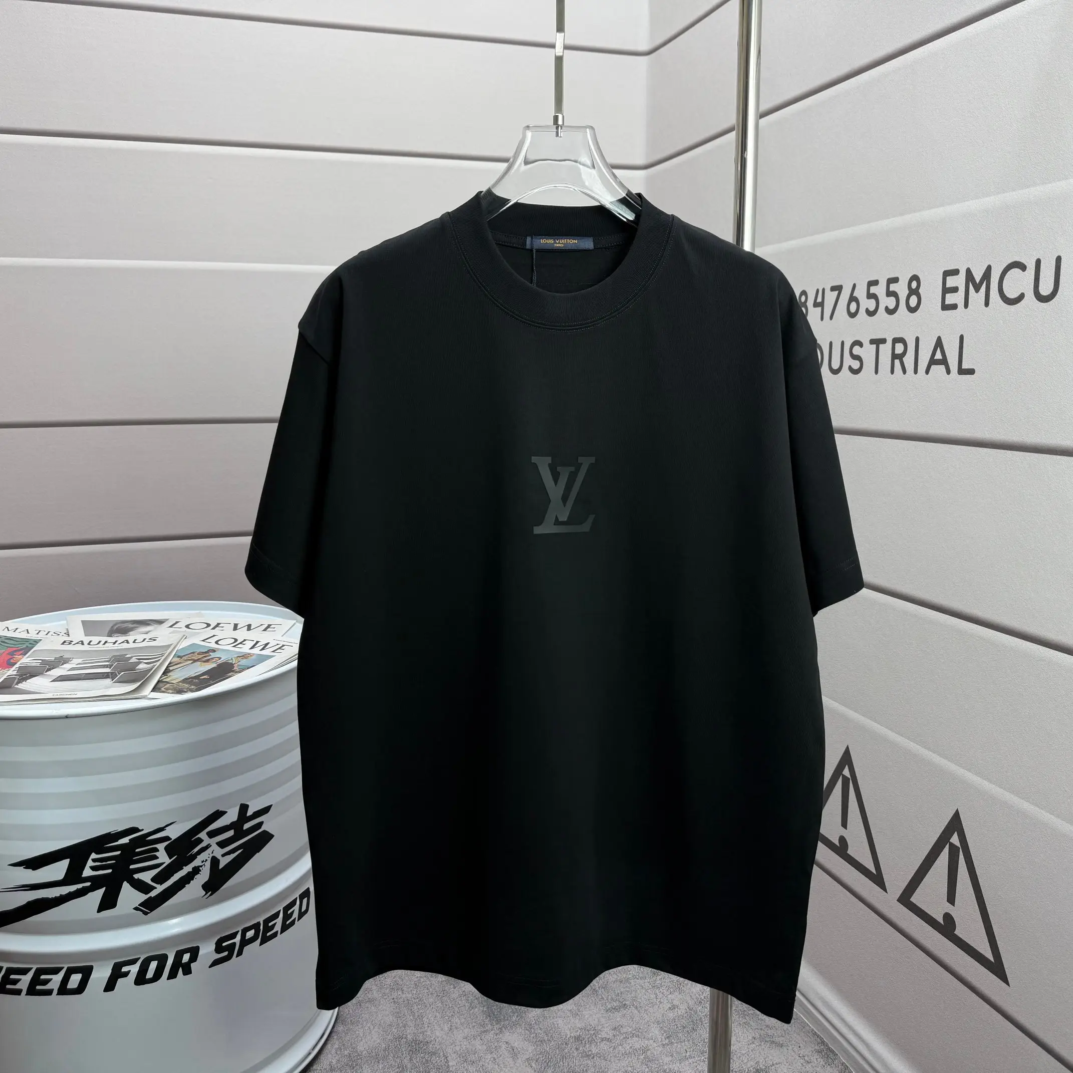 Logo Silicone Print Cotton T-Shirt D14015129