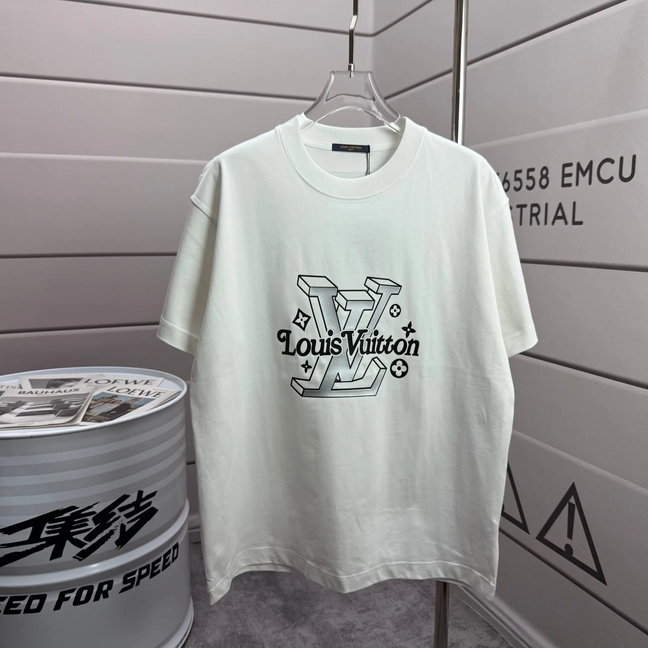 Logo Graphic Cotton T-Shirt D14015125
