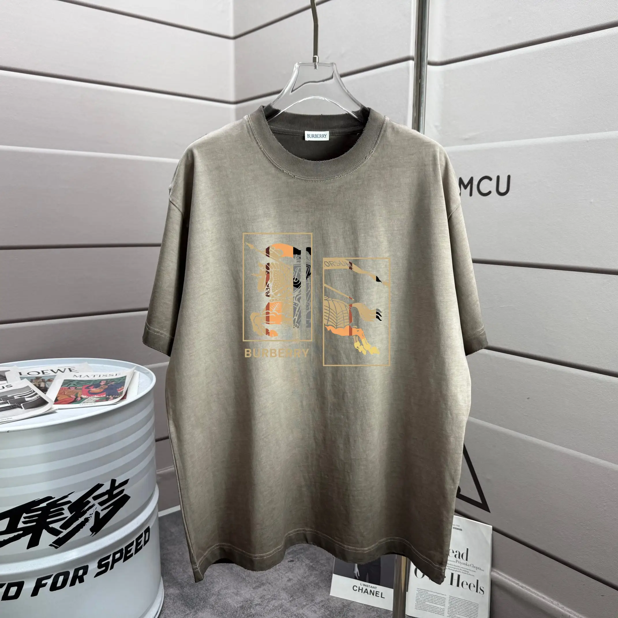 Logo Graphic Washed Cotton T-Shirt D14012148