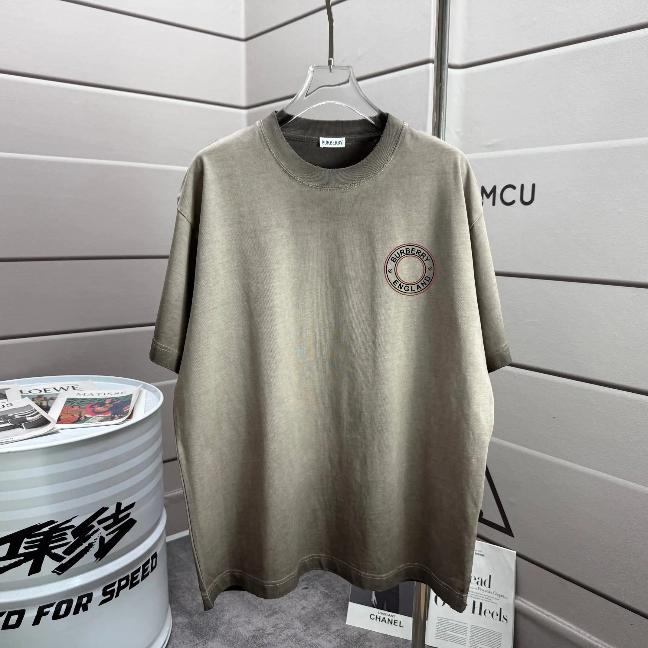 Logo Graphic Washed Cotton T-Shirt D14012144