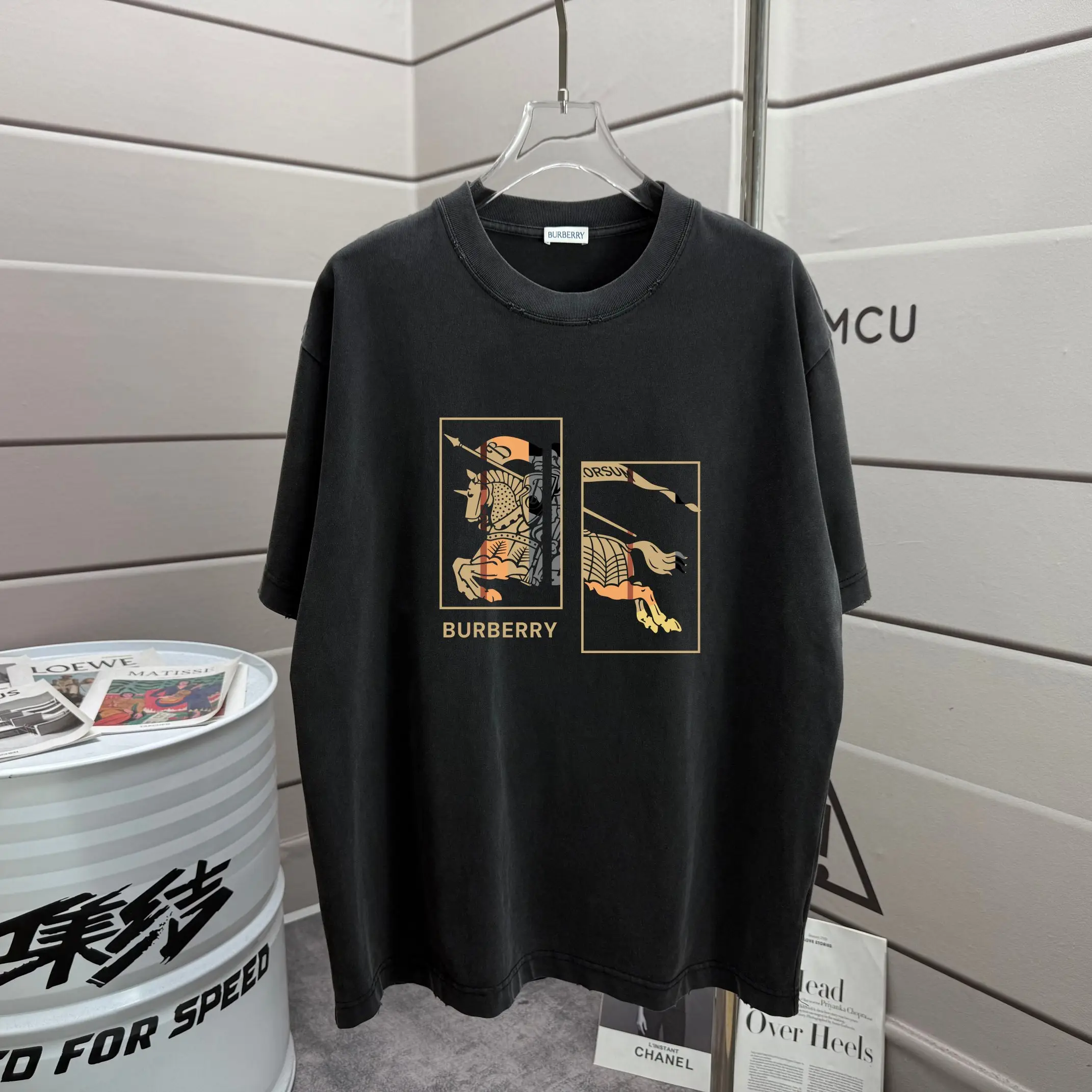 EKD Graphic Print Washed Cotton T-Shirt D14012146