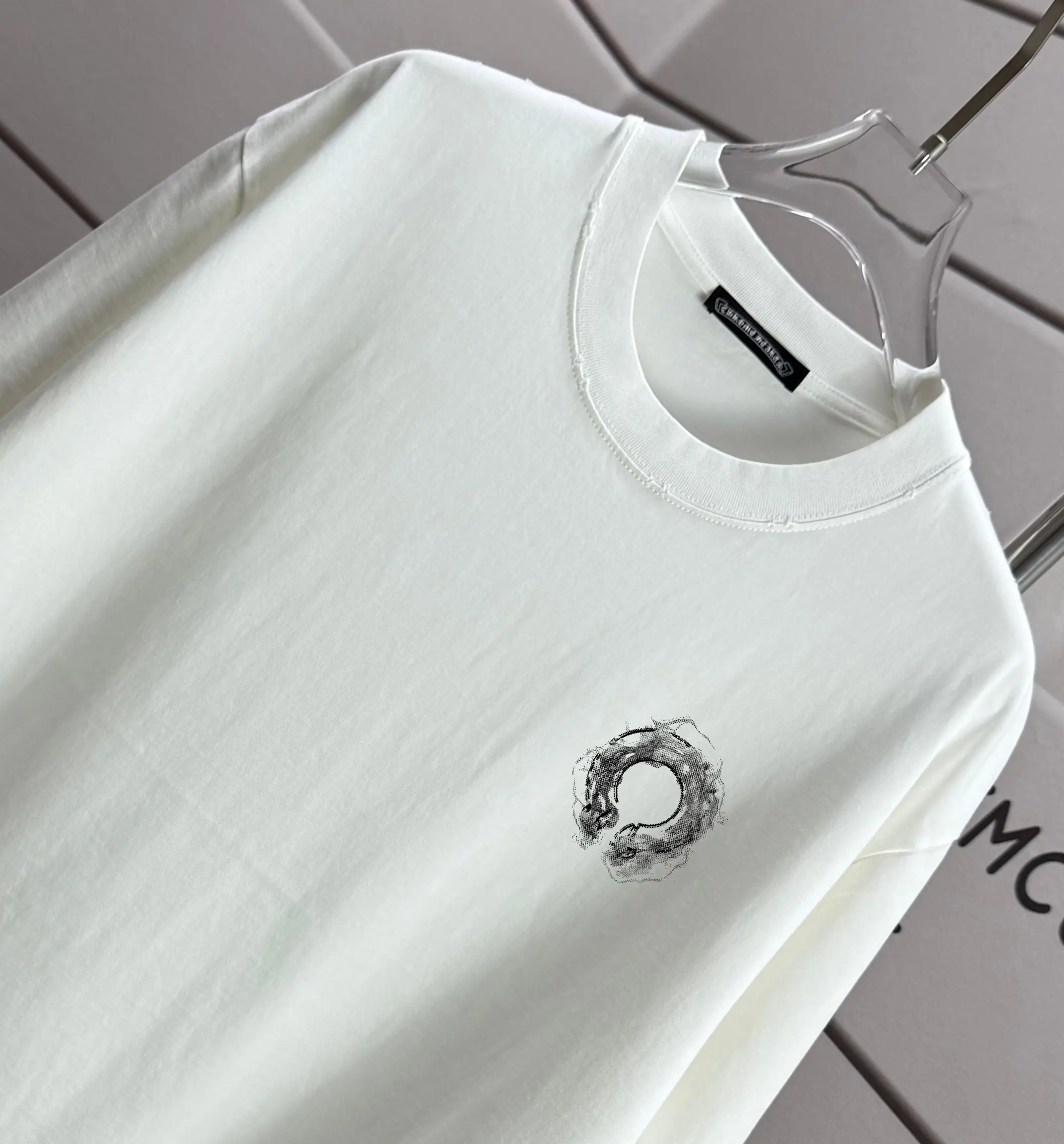 Distressed Graphic Print Cotton T-Shirt D14015196 — view 3