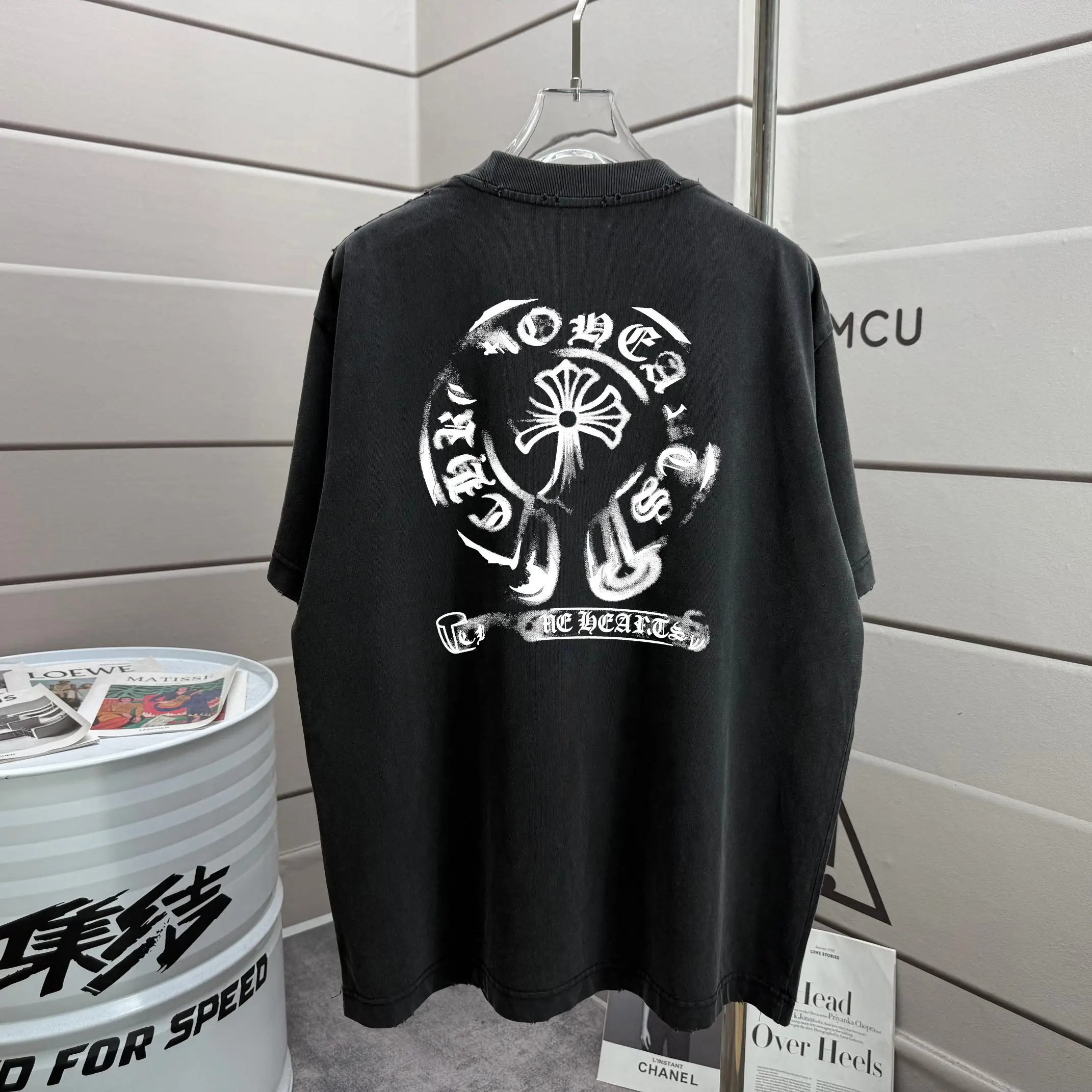Logo Graphic Washed Cotton T-Shirt D14015203