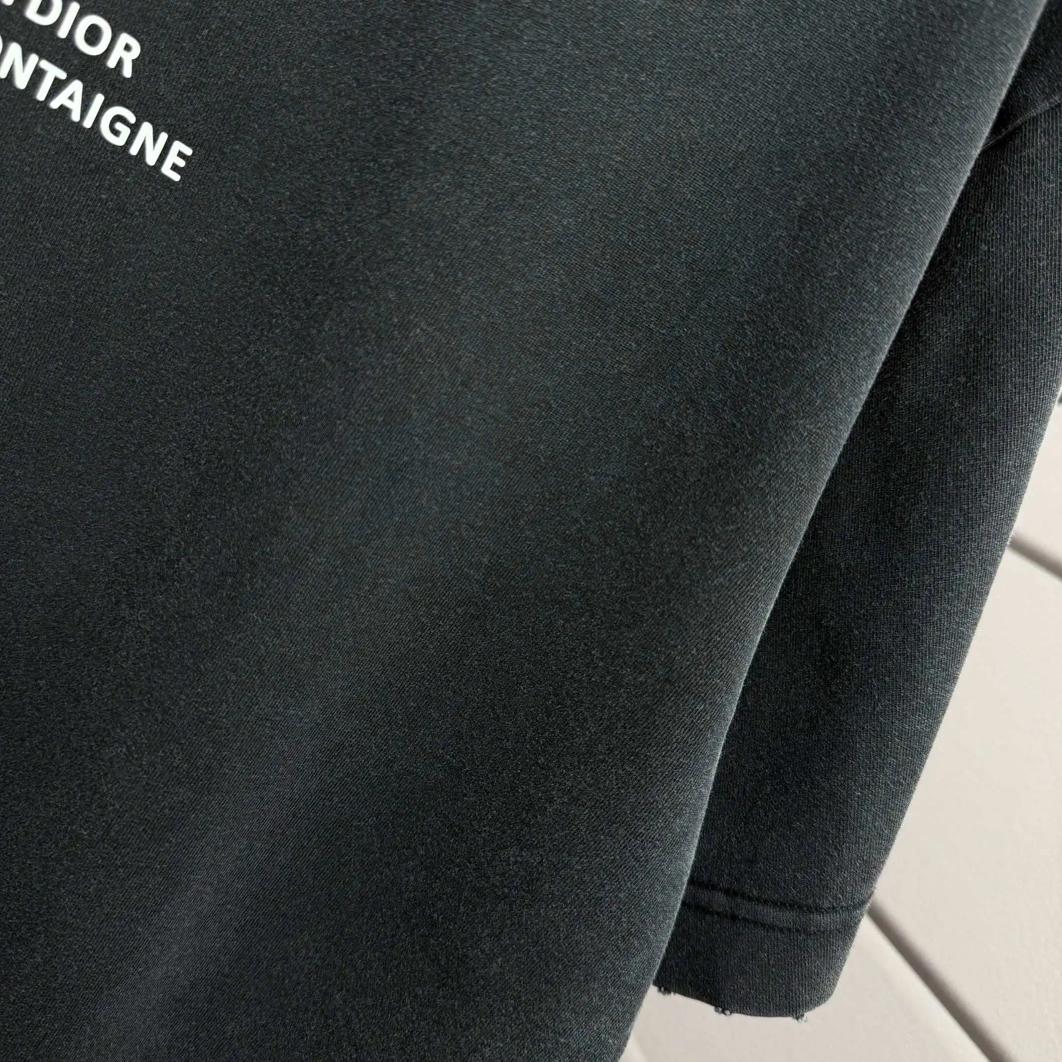 Logo Print Washed Cotton T-Shirt D14015124 — view 6