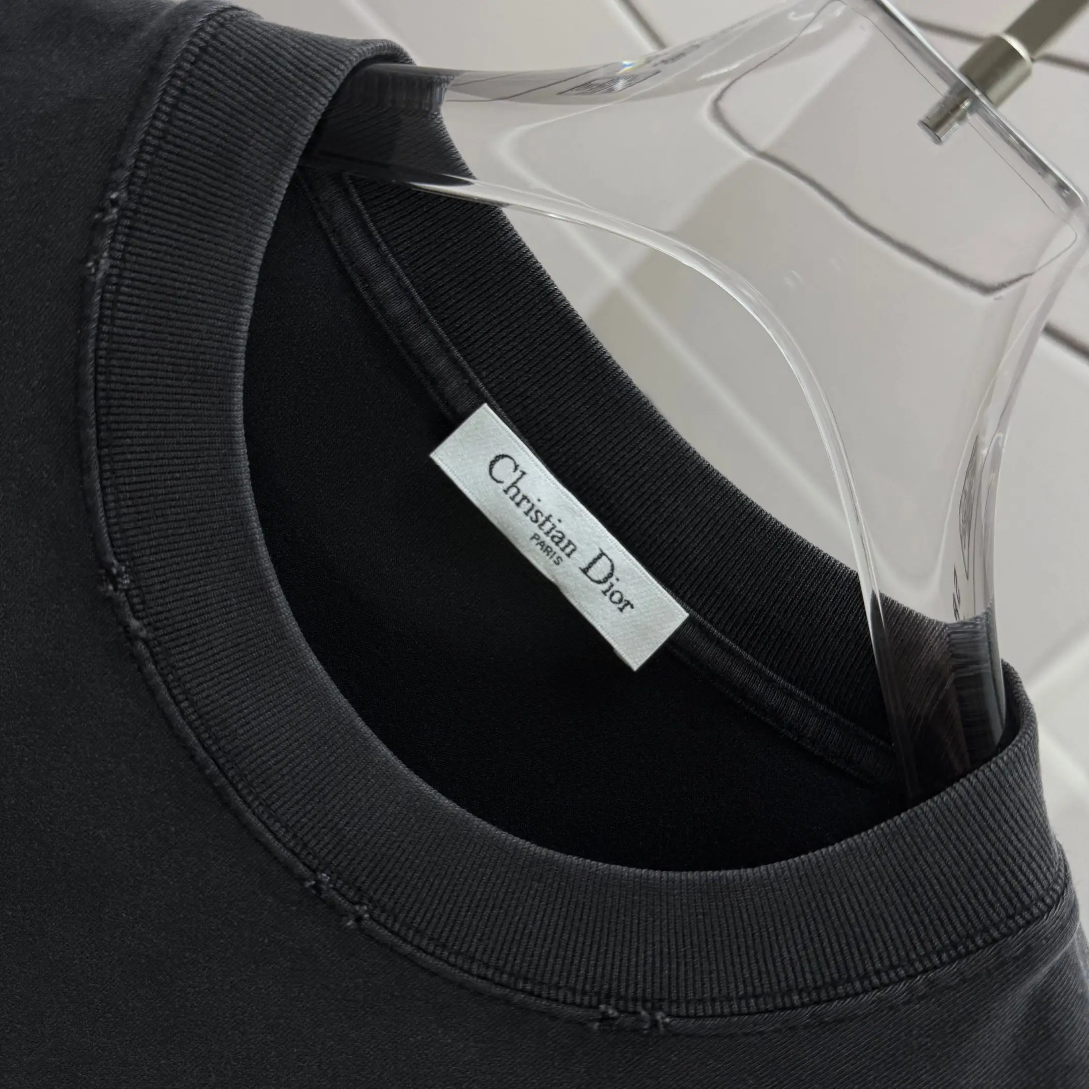 Logo Print Washed Cotton T-Shirt D14012154 — view 5