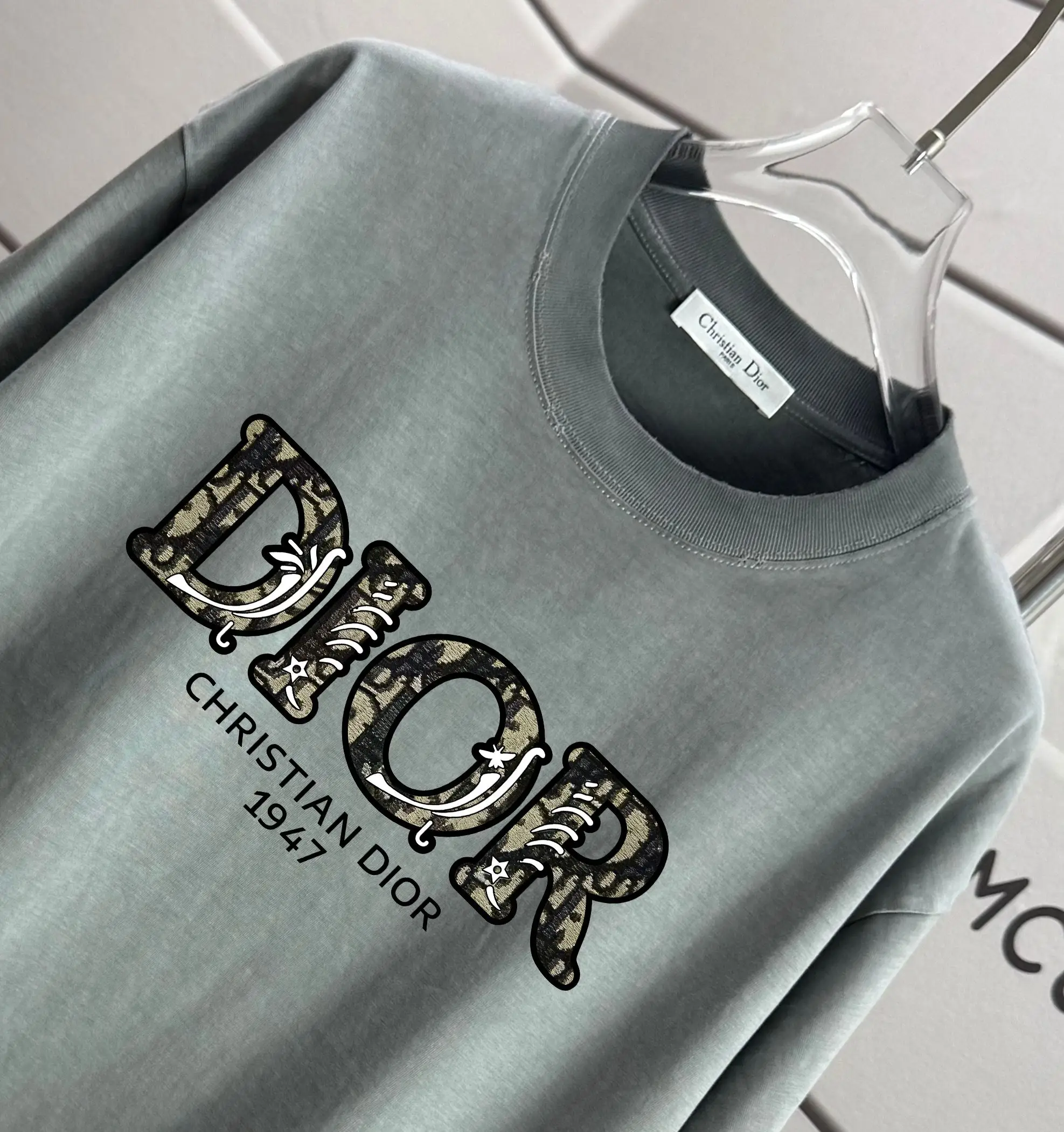 Logo Print Washed Cotton T-Shirt D14012155 — view 3