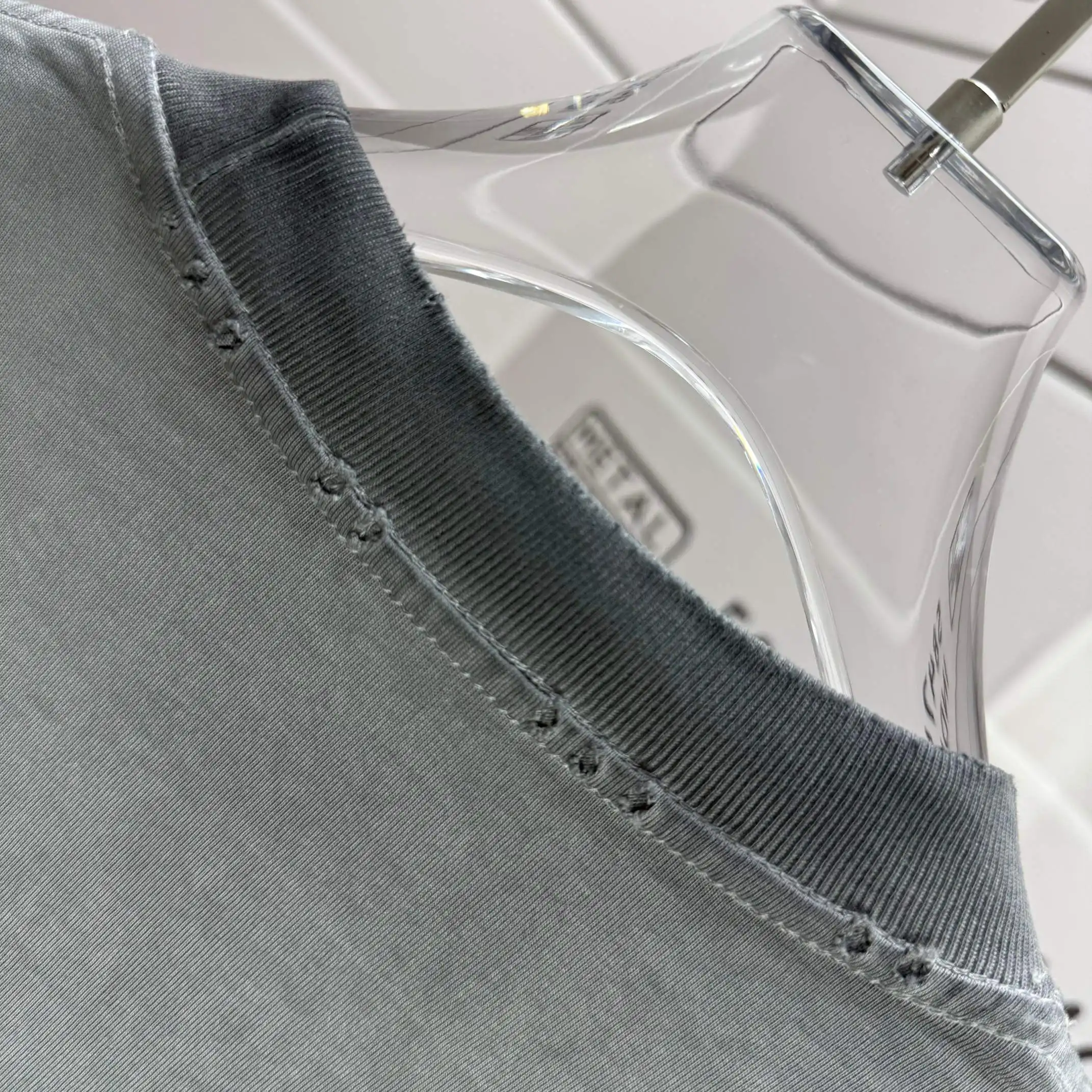 Logo Print Washed Cotton T-Shirt D14012155 — view 8