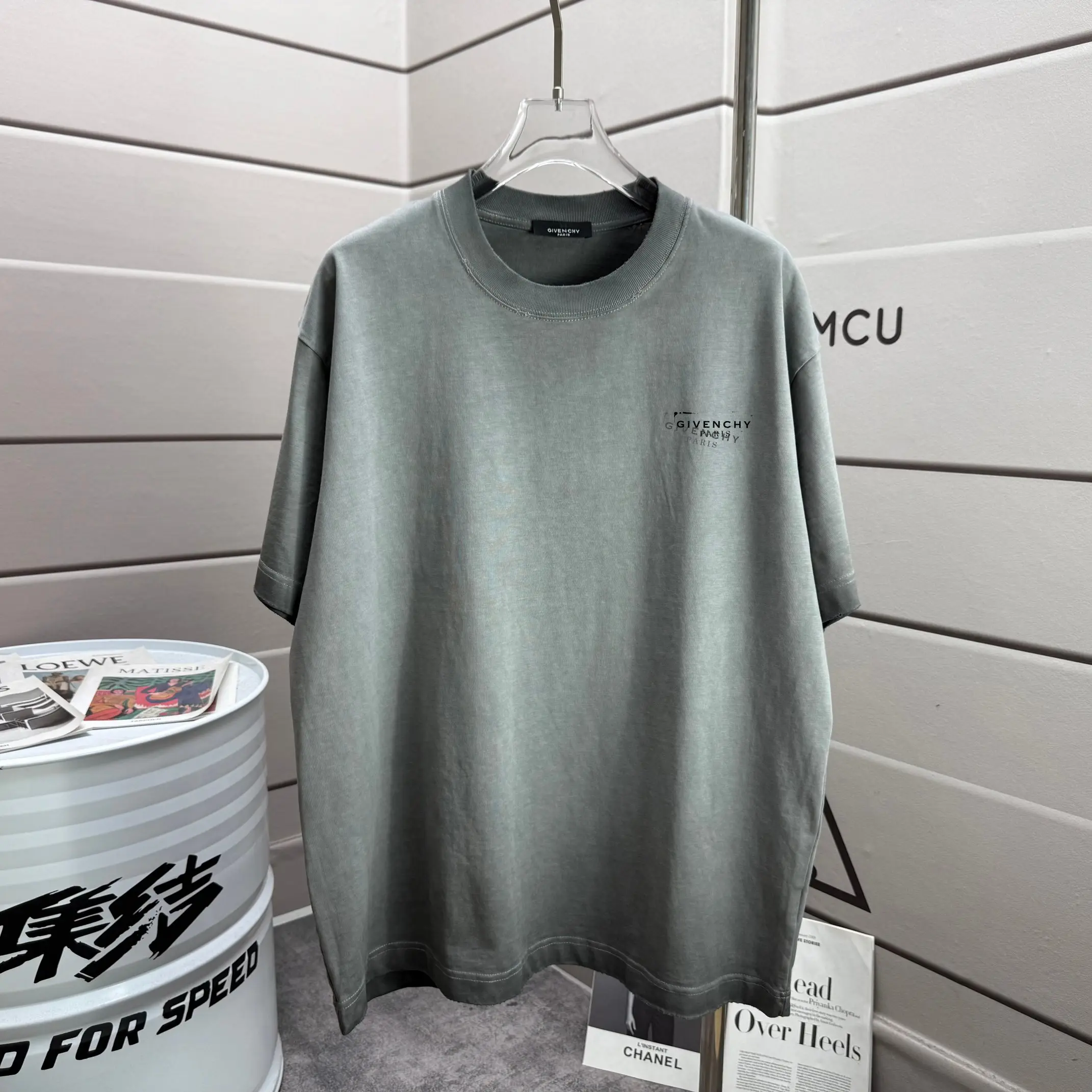 Distressed Logo-Print Cotton T-Shirt D14015185 — view 2