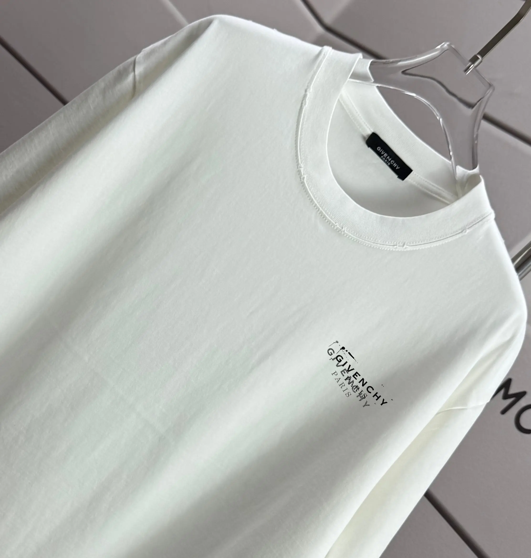 Distressed Logo Print Cotton T-Shirt D14015184 — view 3