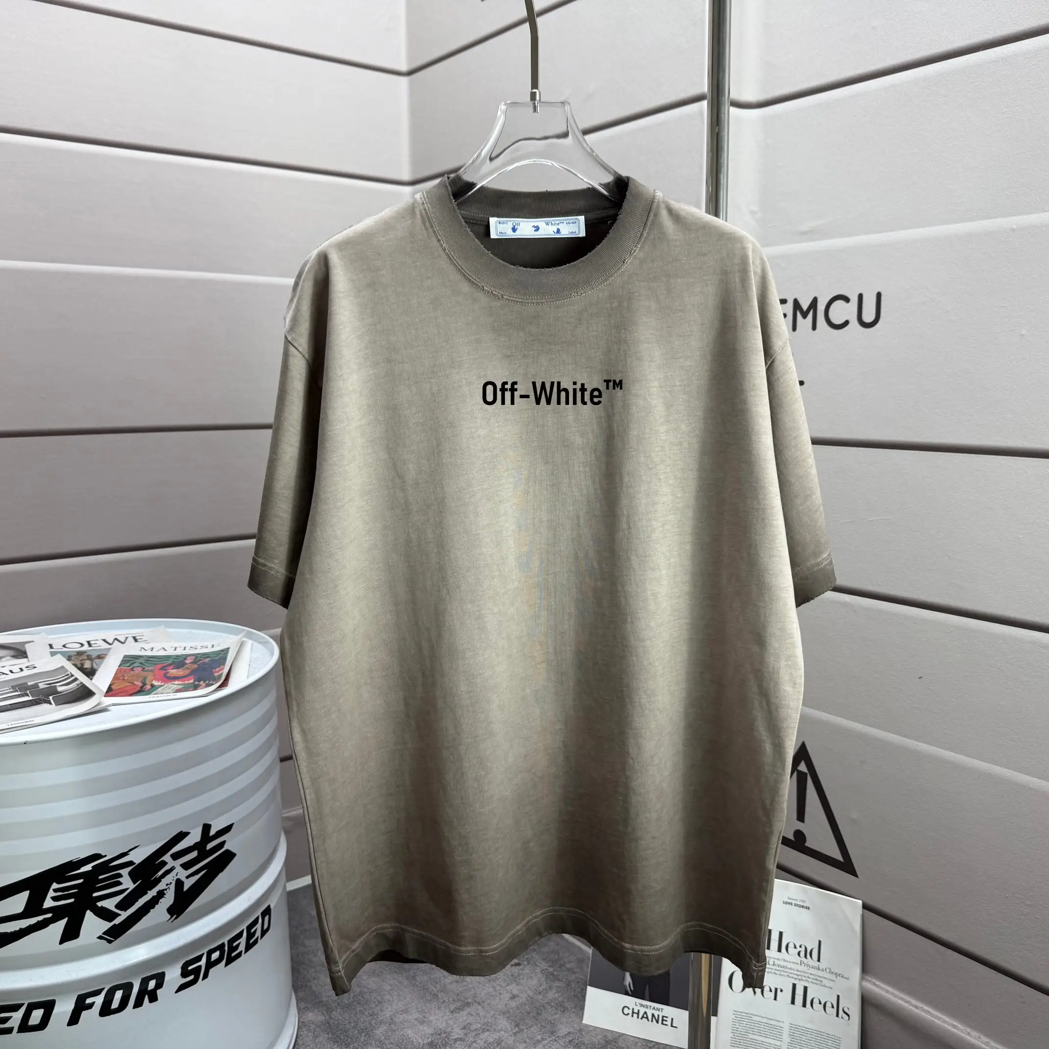 Distressed Graphic Print Cotton T-Shirt D14015226 — view 2