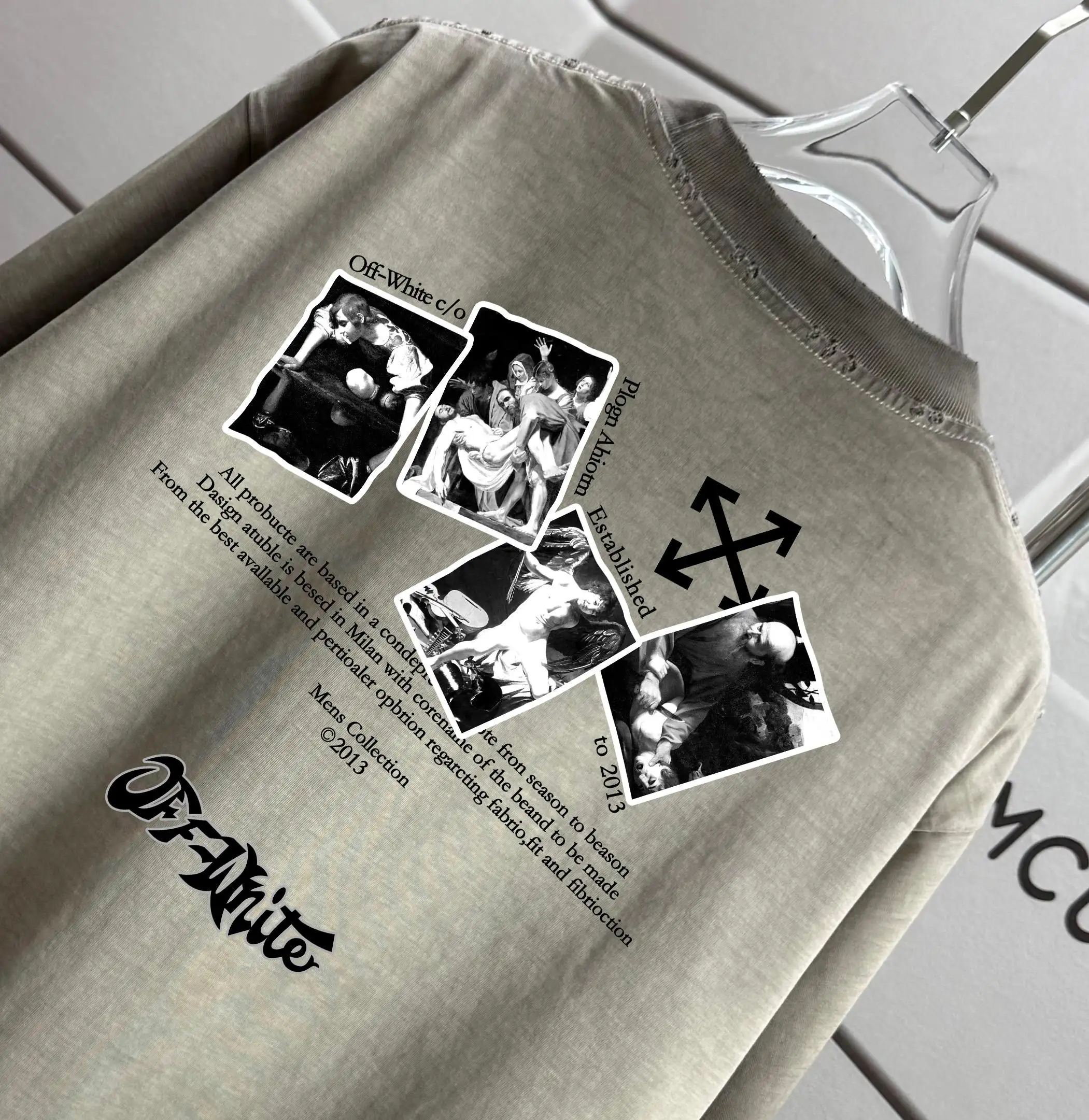 Graphic Print Washed Cotton T-Shirt D14012168 — view 3