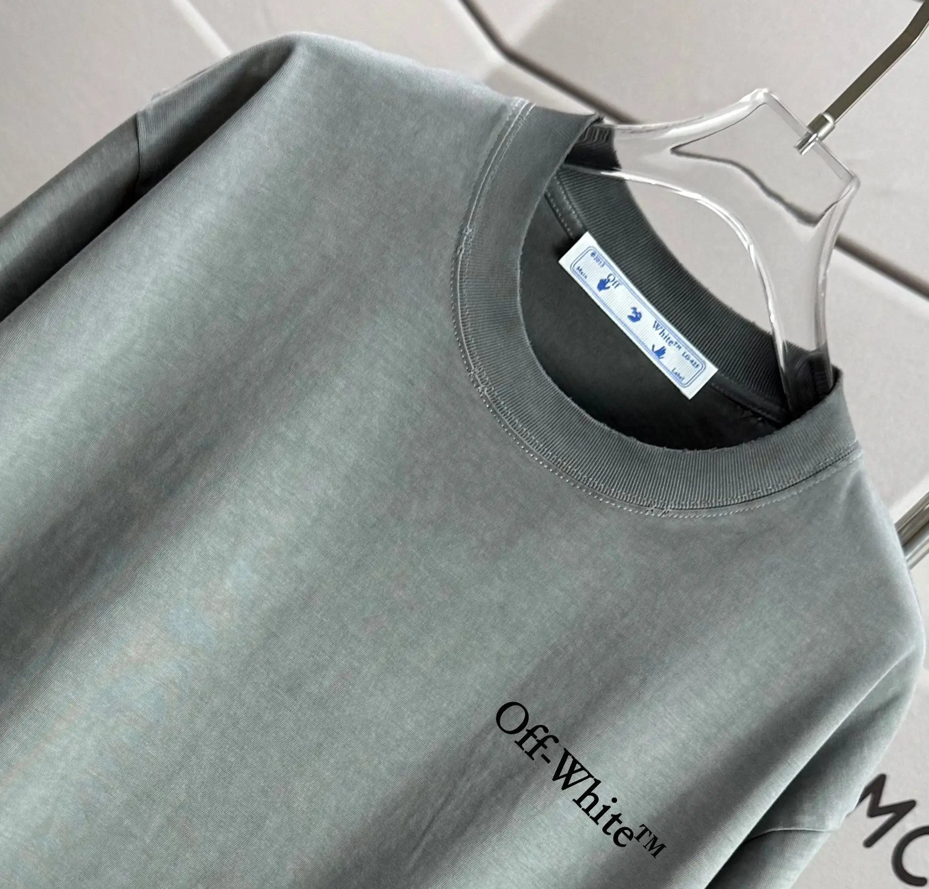 Arrows Logo Distressed Washed Cotton T-Shirt D14015152 — view 3