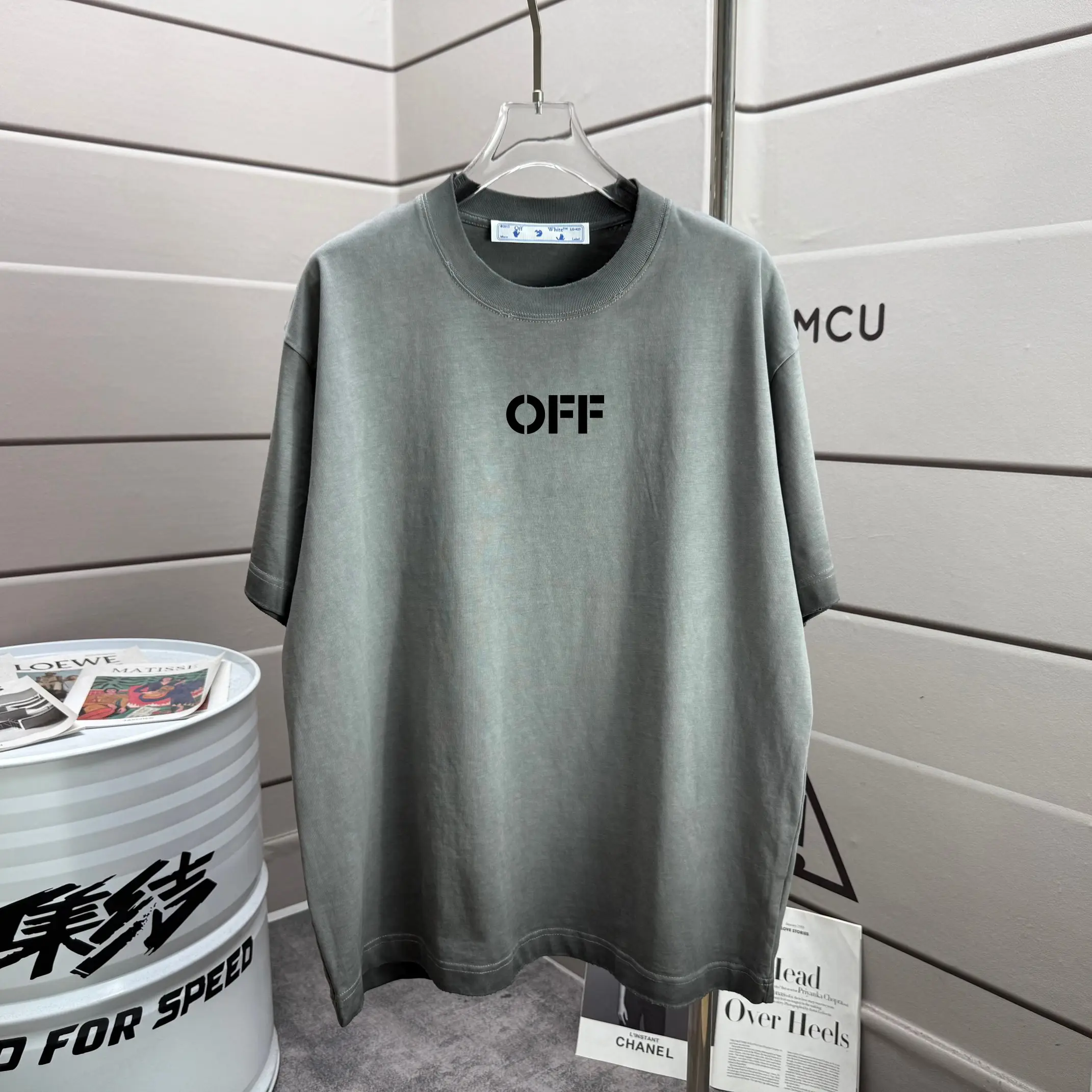 Distressed Logo-Print Cotton T-Shirt D14012171 — view 2
