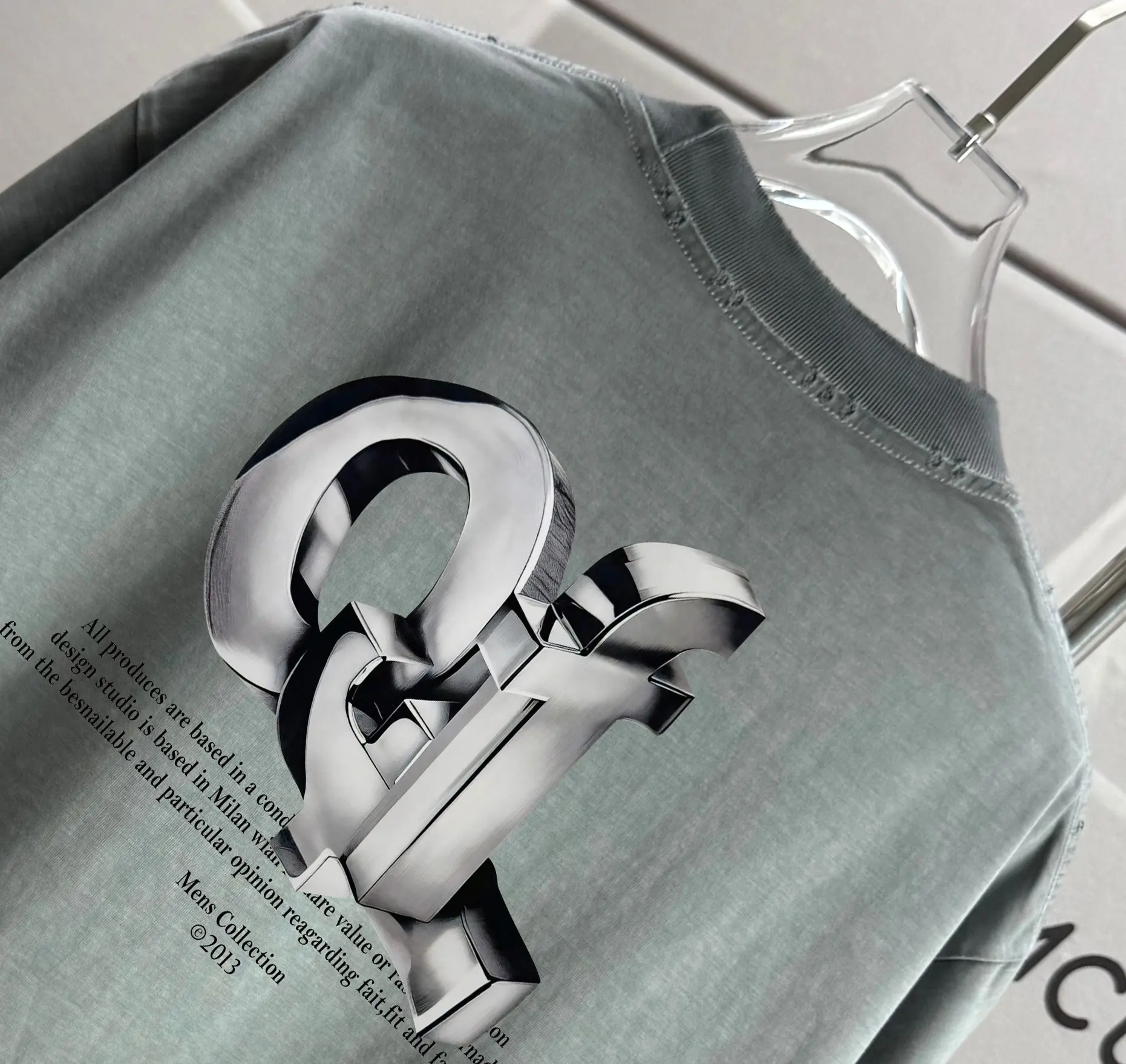 Logo Graphic Washed Cotton T-Shirt D14015156 — view 3