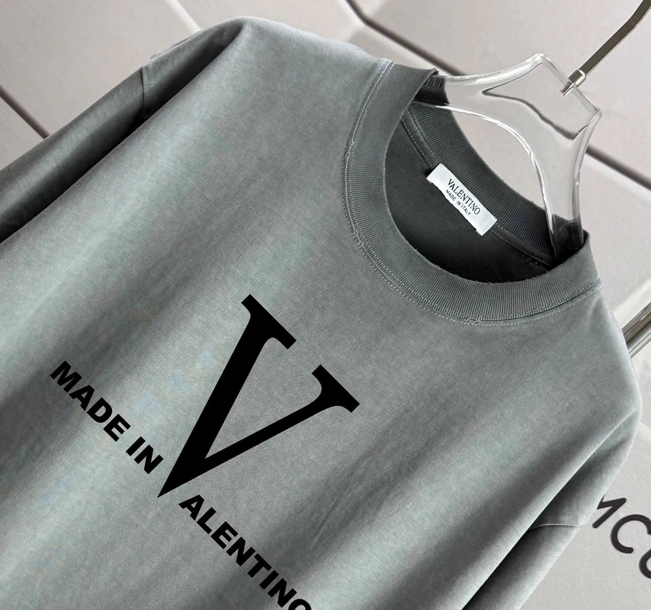 Logo Print Washed Cotton T-Shirt D14015217 — view 3