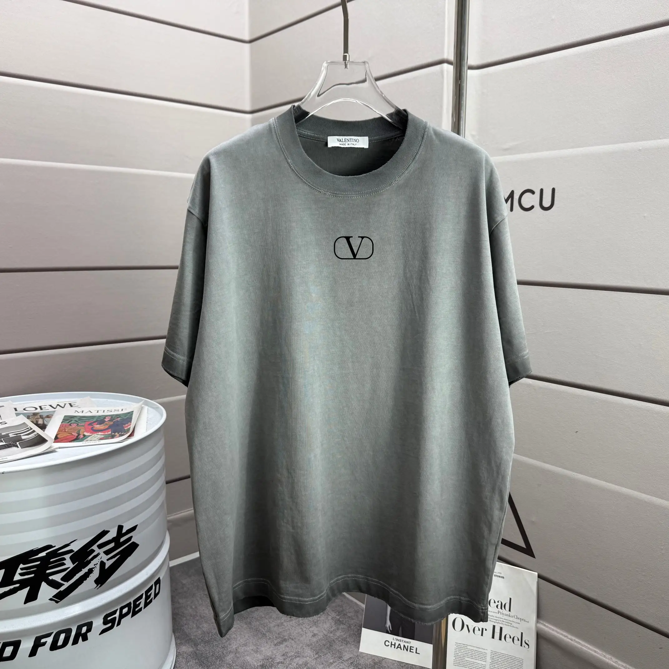 Logo Print Distressed Cotton T-Shirt D14015213 — view 2