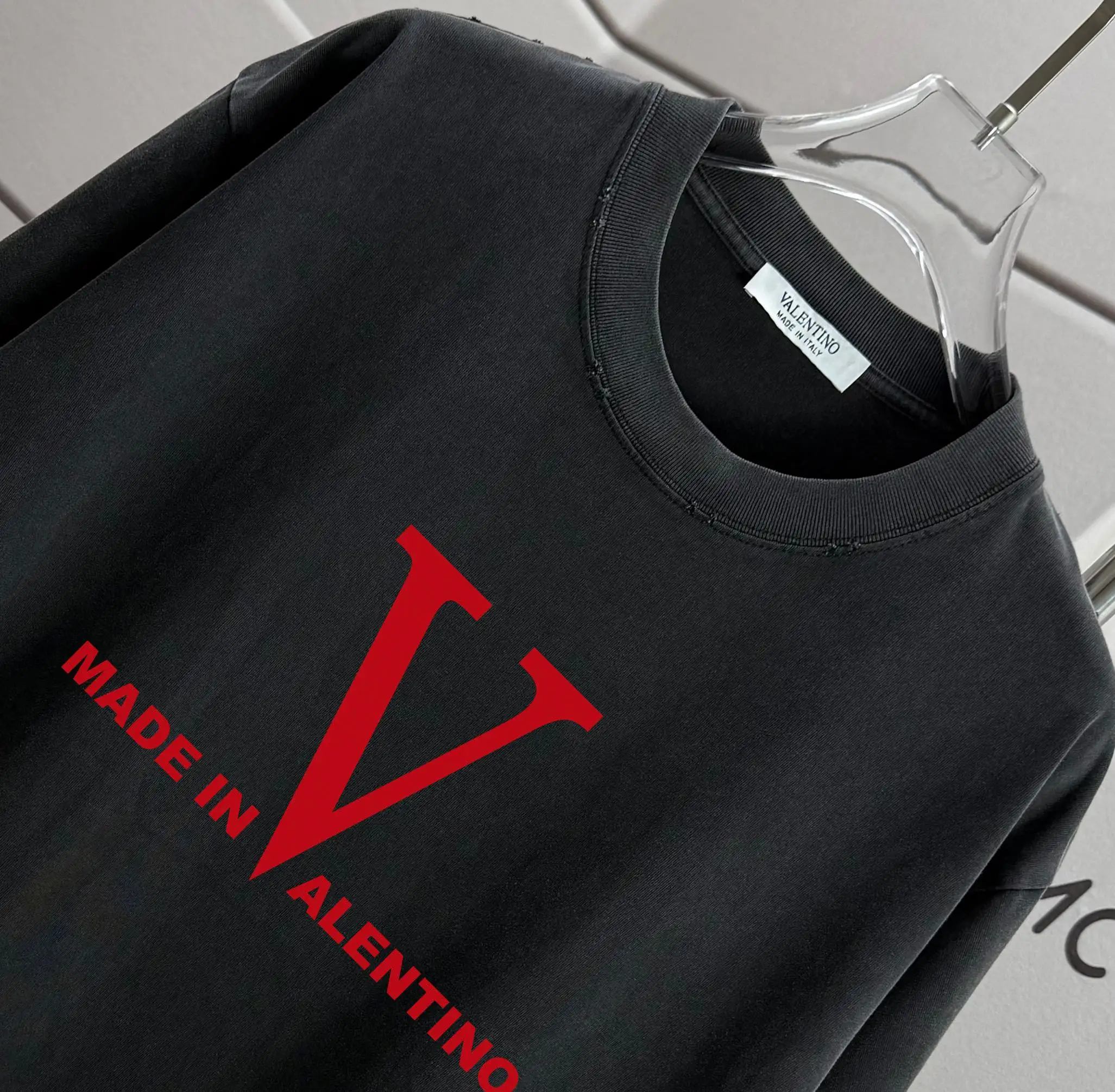 Logo Print Washed Cotton T-Shirt D14015215 — view 3