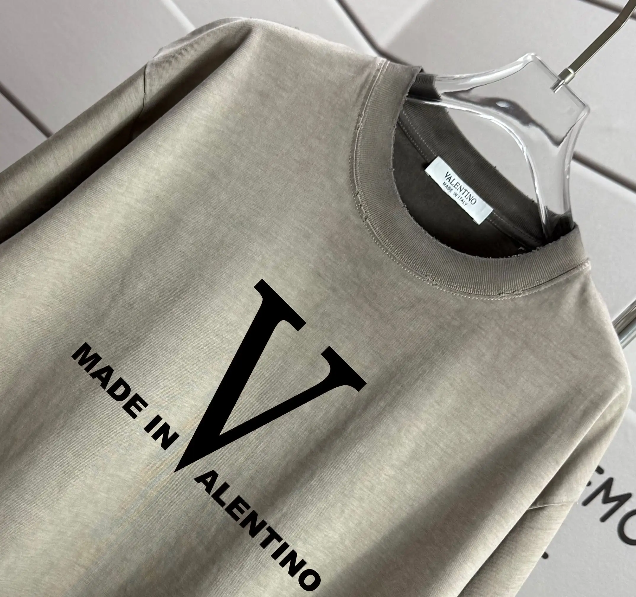 Logo Print Washed Cotton T-Shirt D14015218 — view 3
