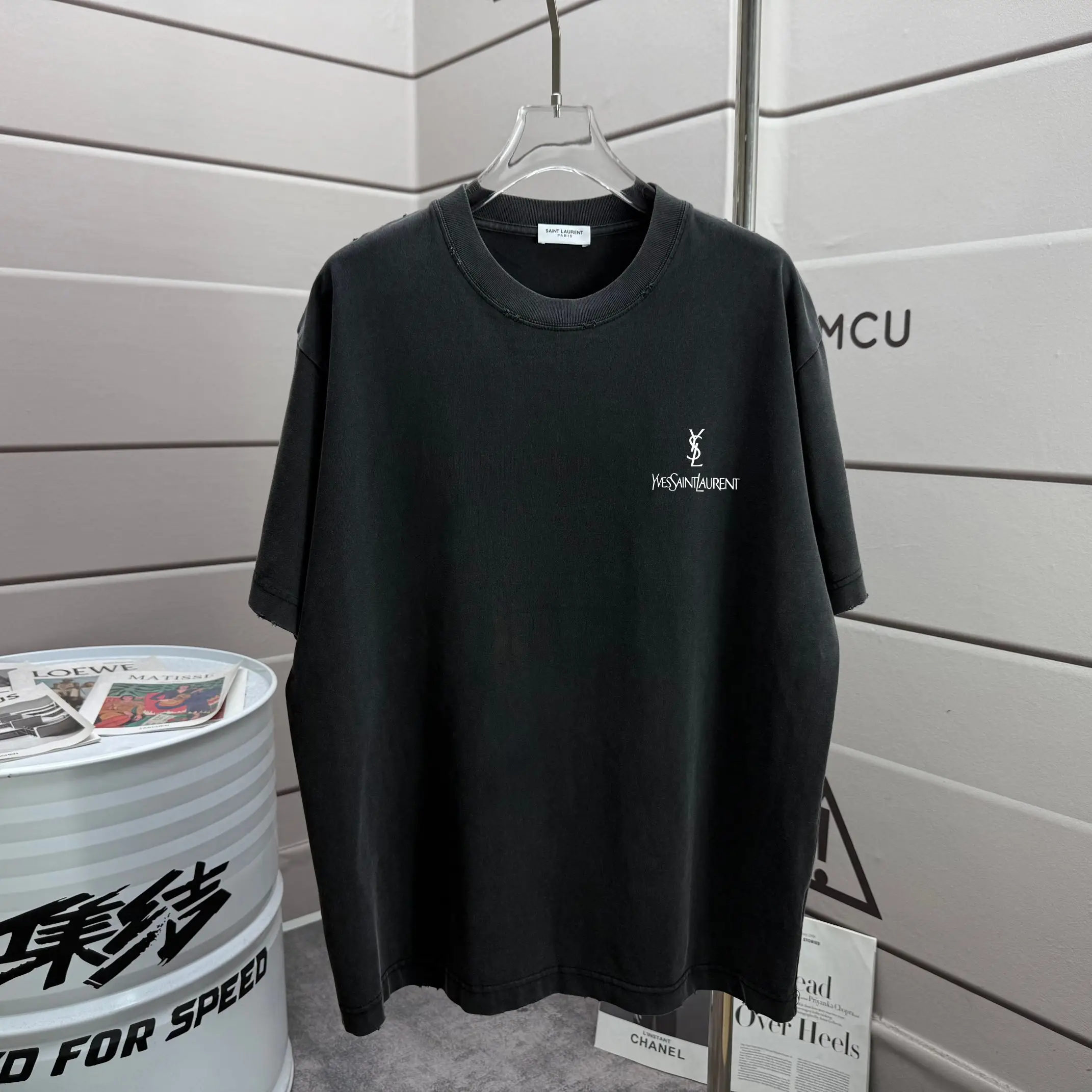 Logo Print Washed Cotton T-Shirt D14015207 — view 2
