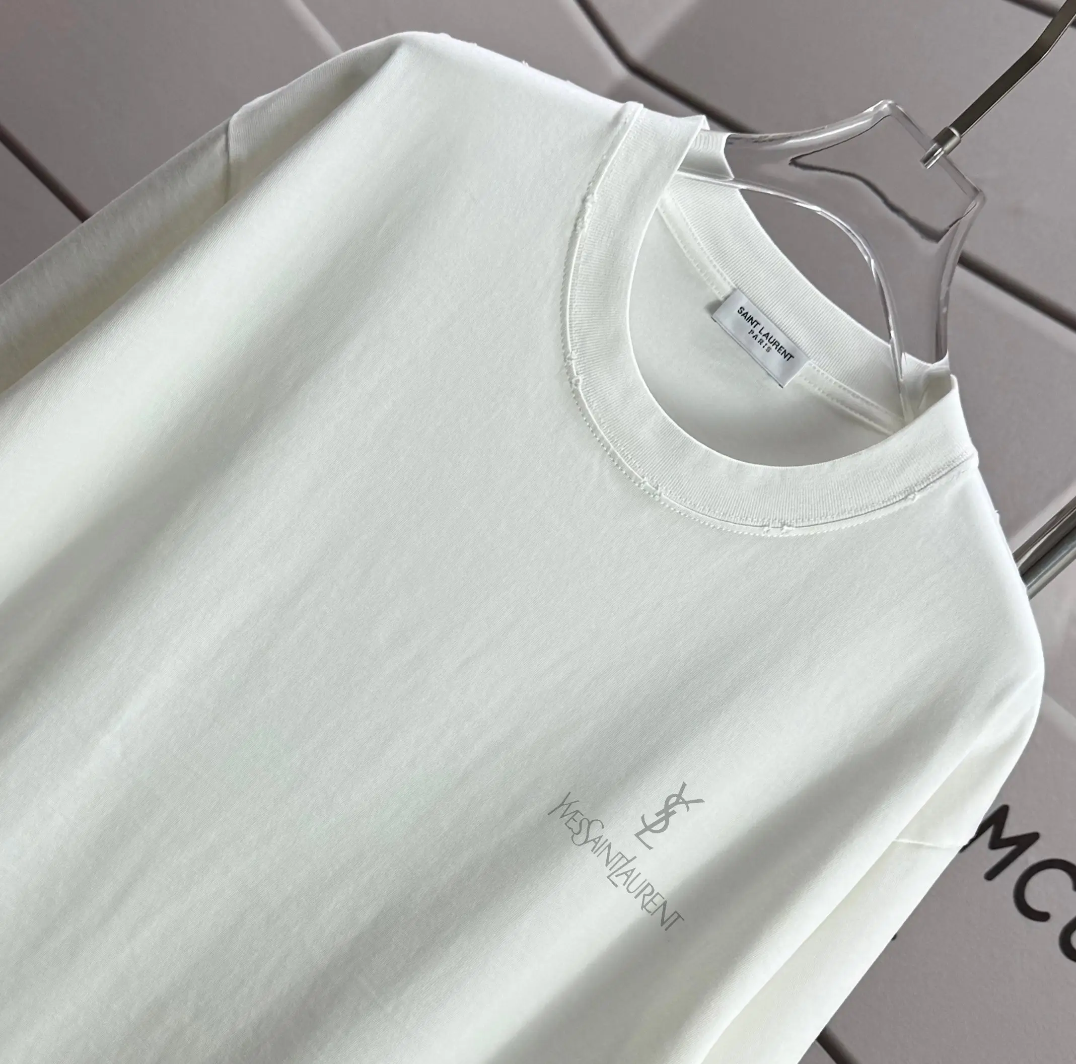 Distressed Logo-Print Cotton T-Shirt D14015208 — view 3