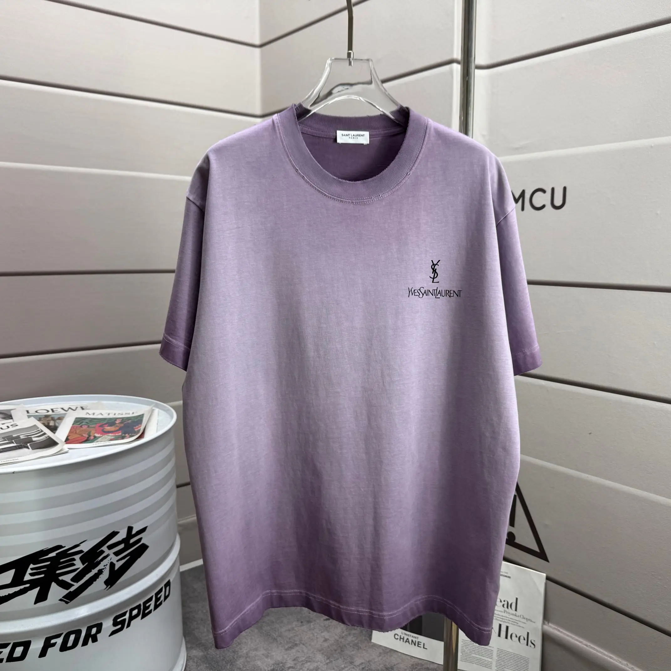 Logo Print Distressed Cotton T-Shirt D14015210 — view 2