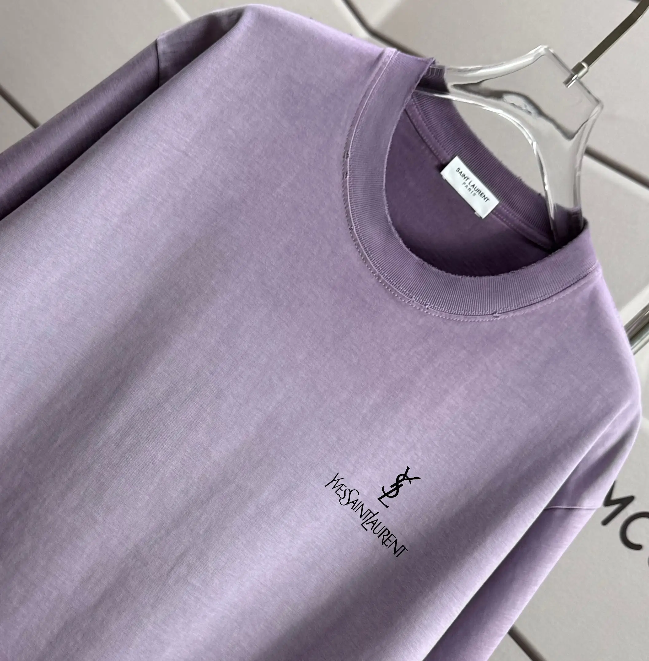 Logo Print Distressed Cotton T-Shirt D14015210 — view 3