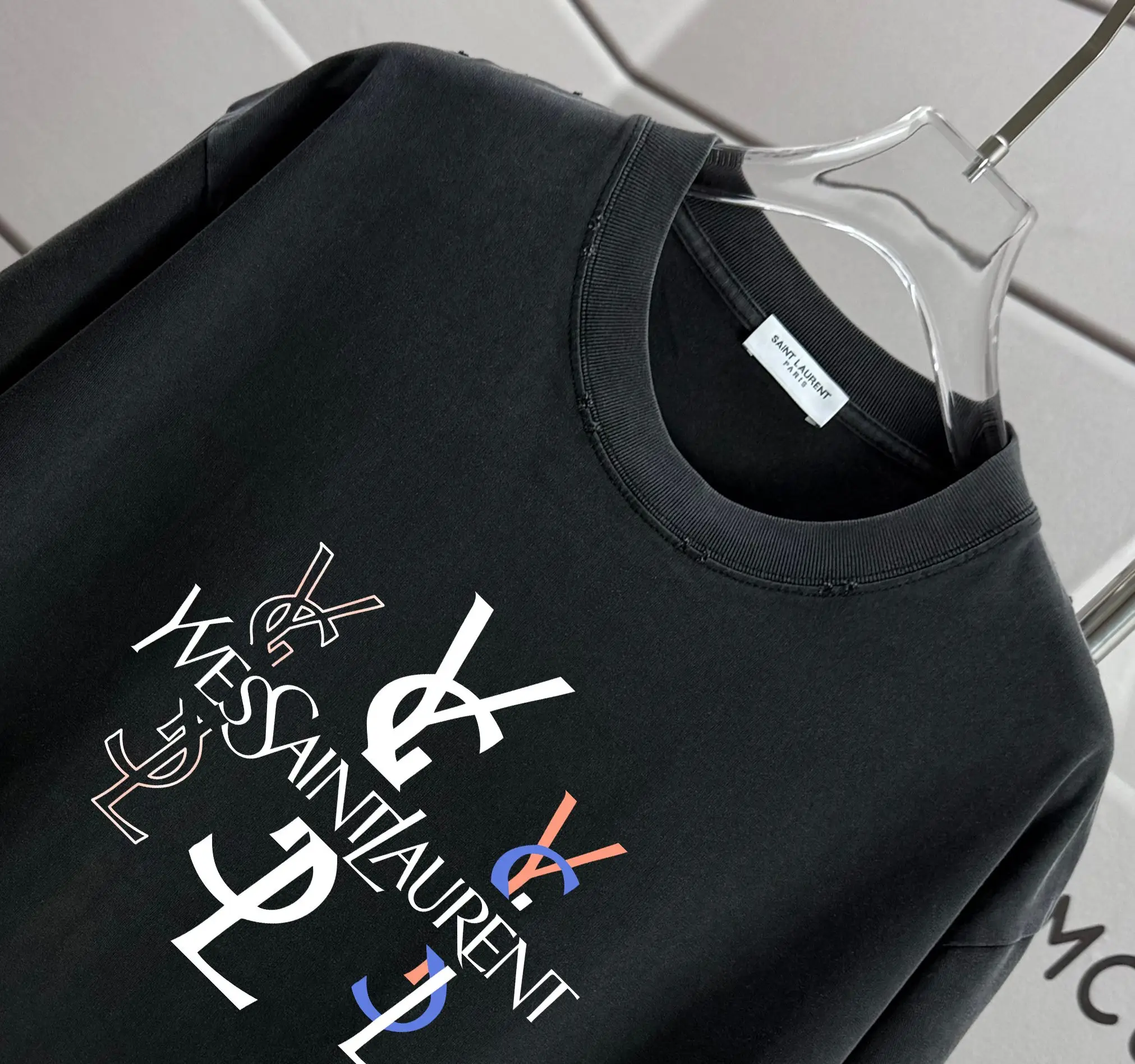 Logo Print Washed Cotton T-Shirt D14015167 — view 3