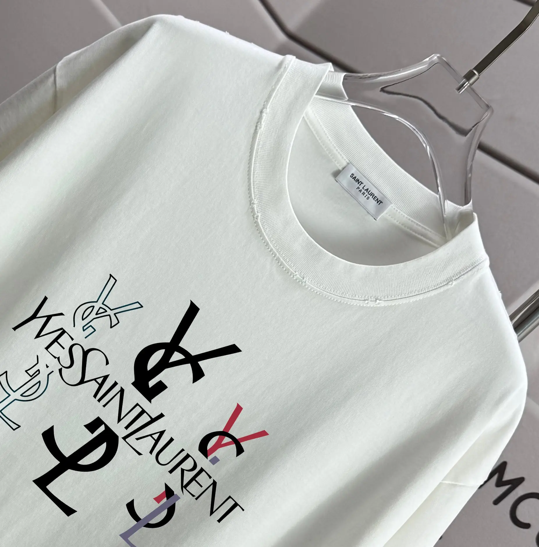 Logo Graphic Distressed Cotton T-Shirt D14015166 — view 3