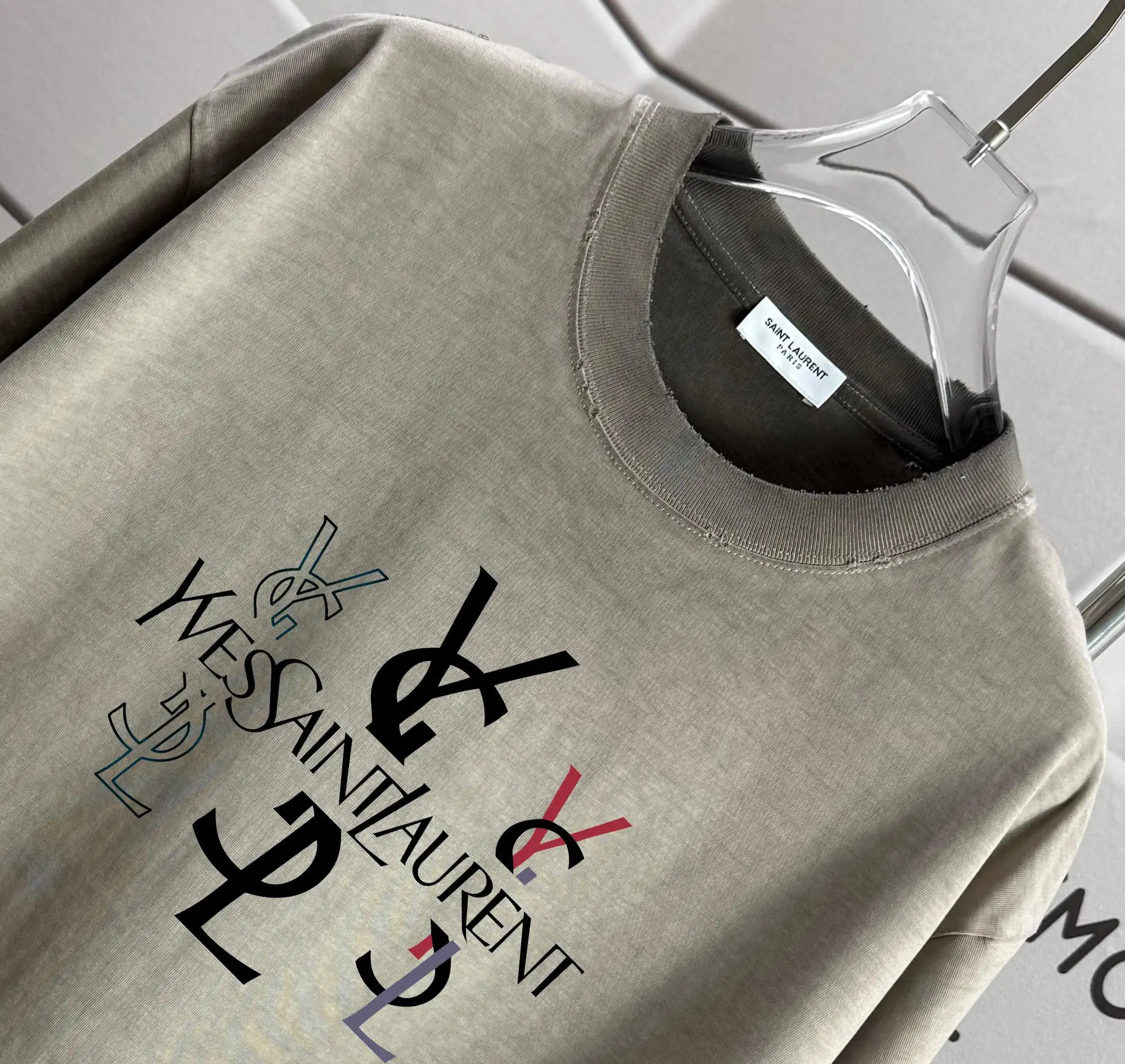 Logo Print Washed Cotton T-Shirt D14015169 — view 3