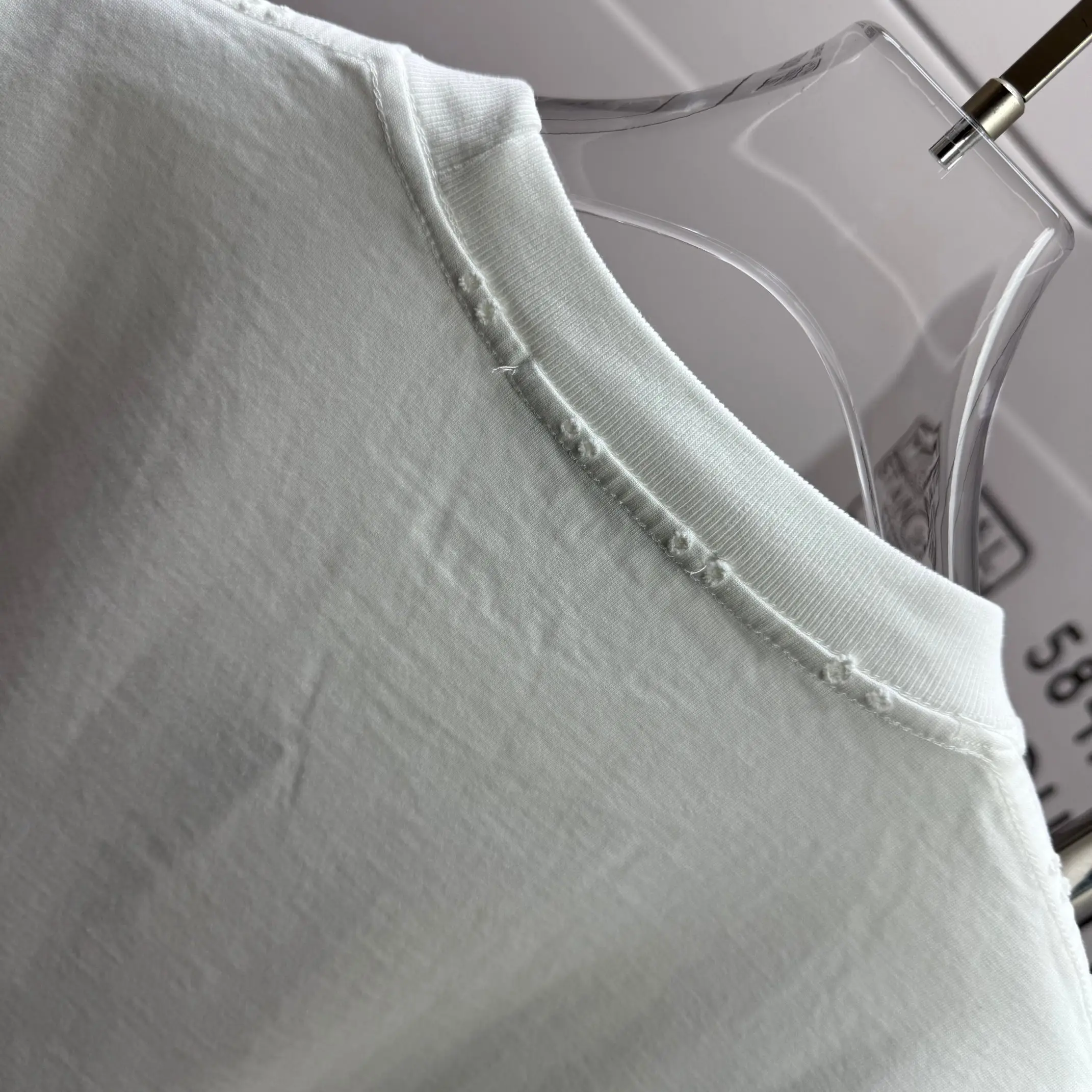 Distressed Logo Cotton-Jersey T-Shirt D14015121 — view 8