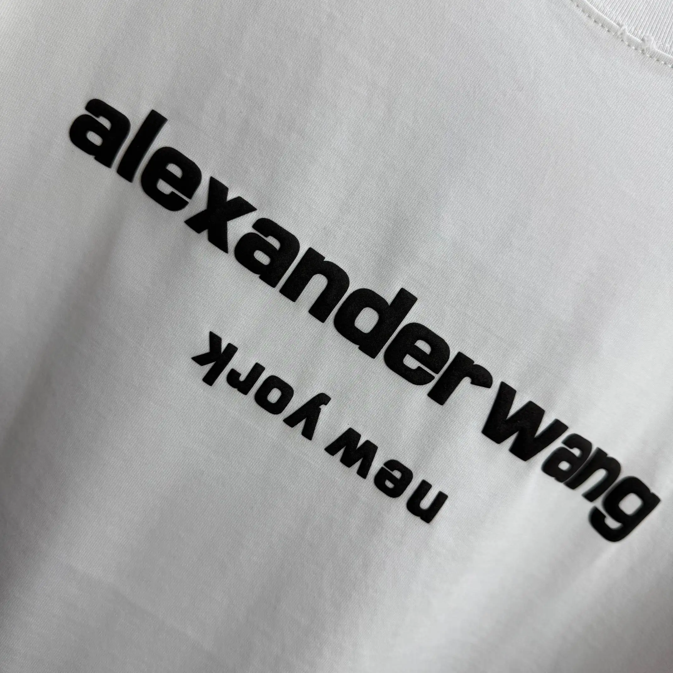Logo Print Distressed Cotton T-Shirt D14515097 — view 5