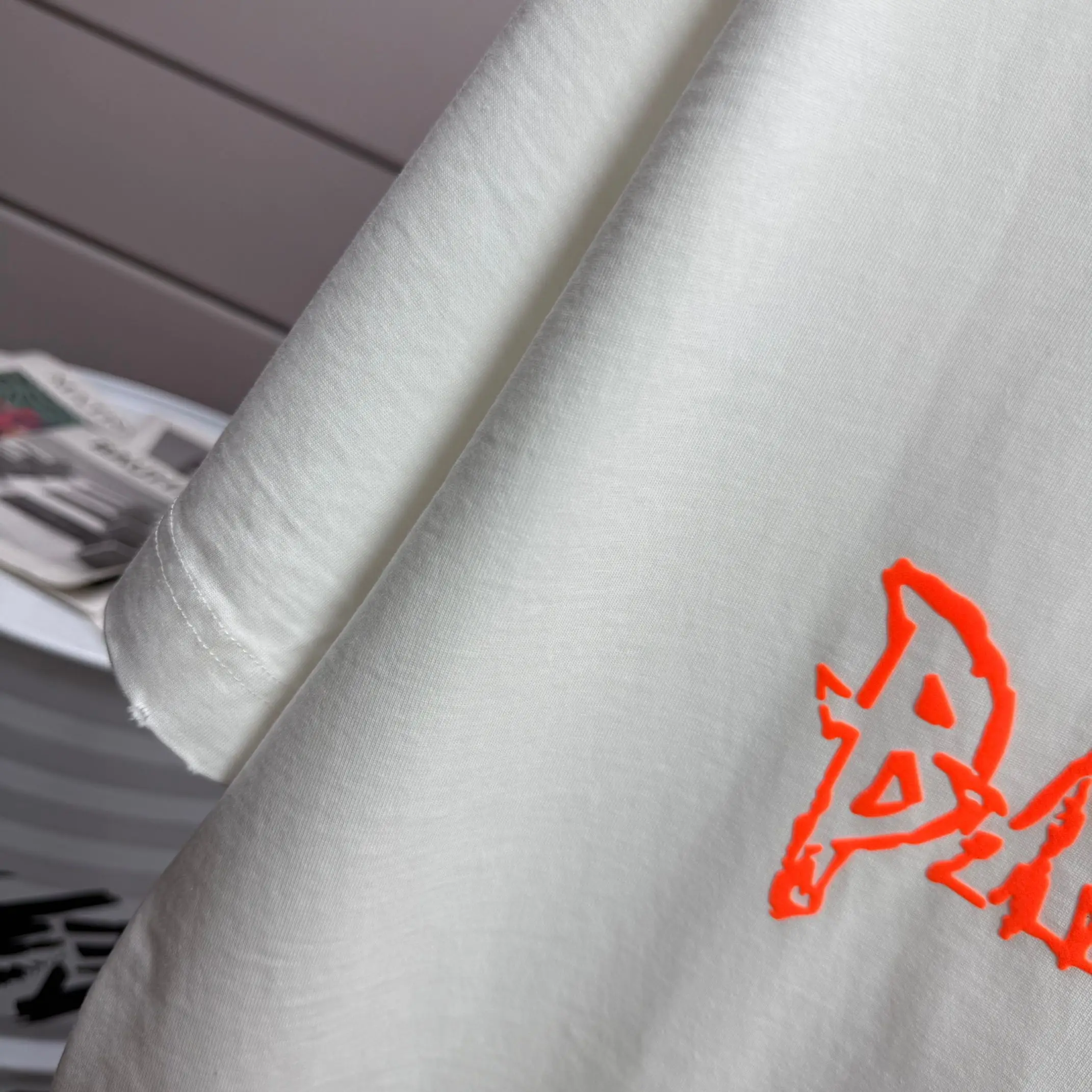 Distressed Logo Graphic Oversized T-Shirt D14512114 — view 4